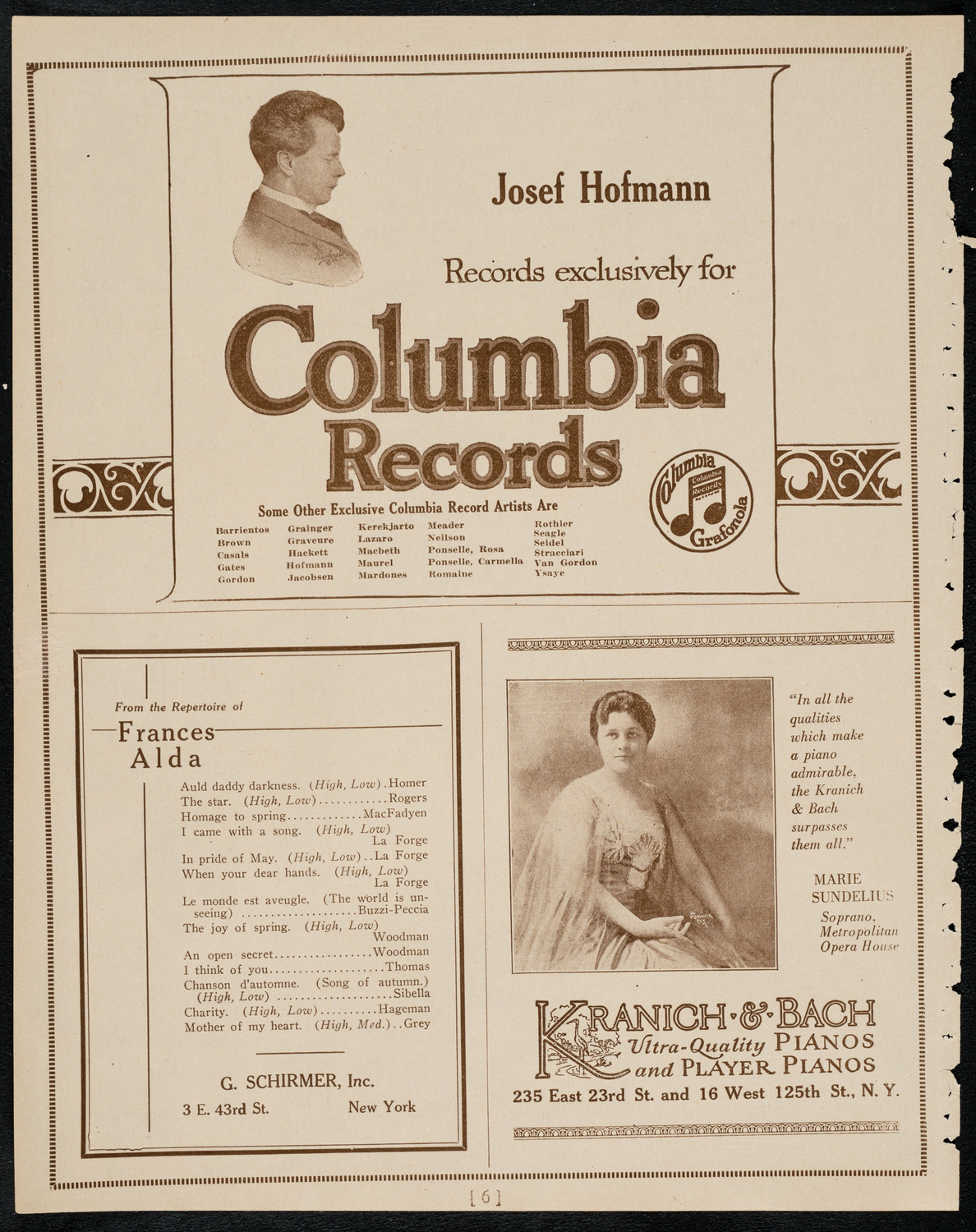 Boston Symphony Orchestra, February 2, 1922, program page 6