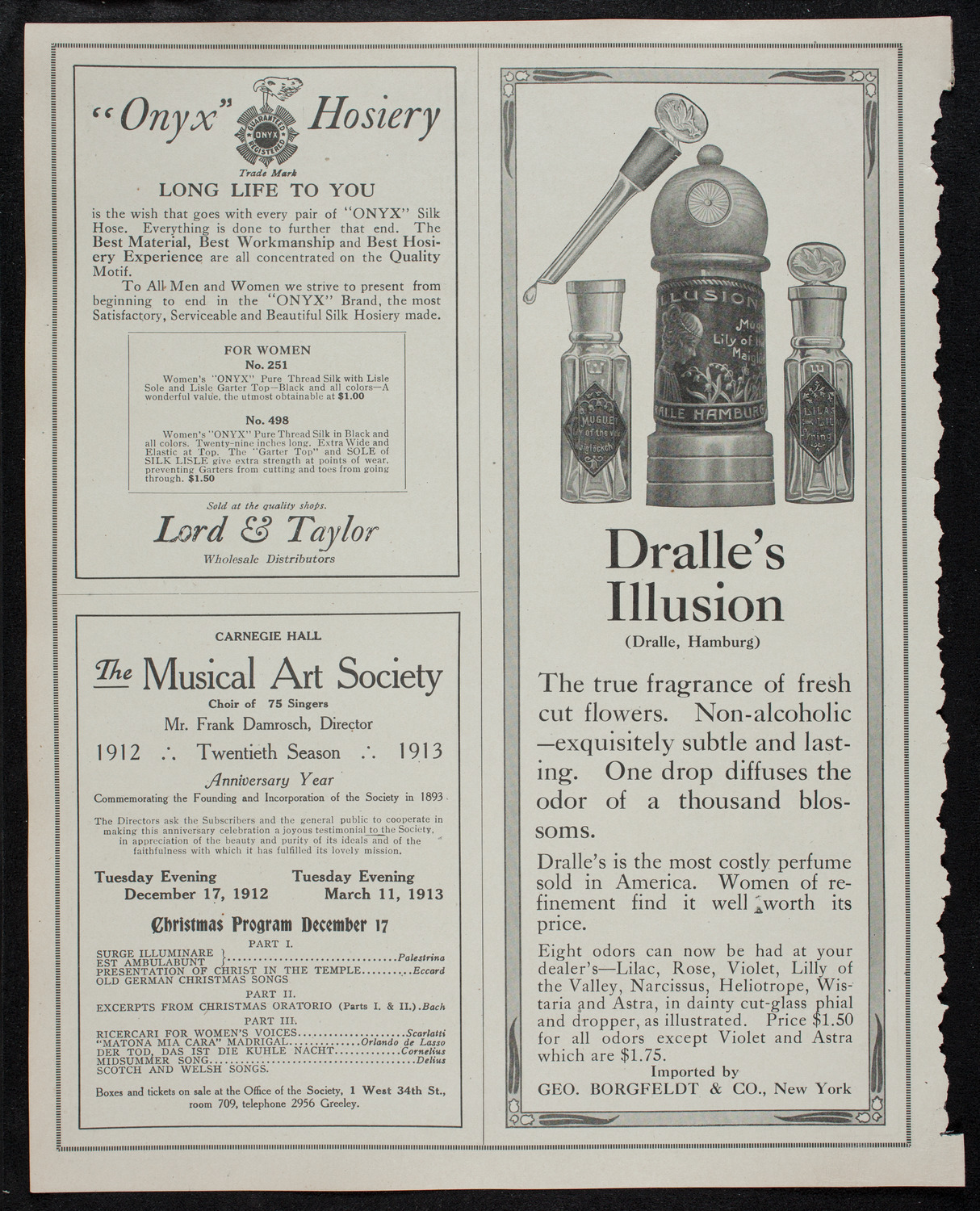 New York Philharmonic, November 15, 1912, program page 8