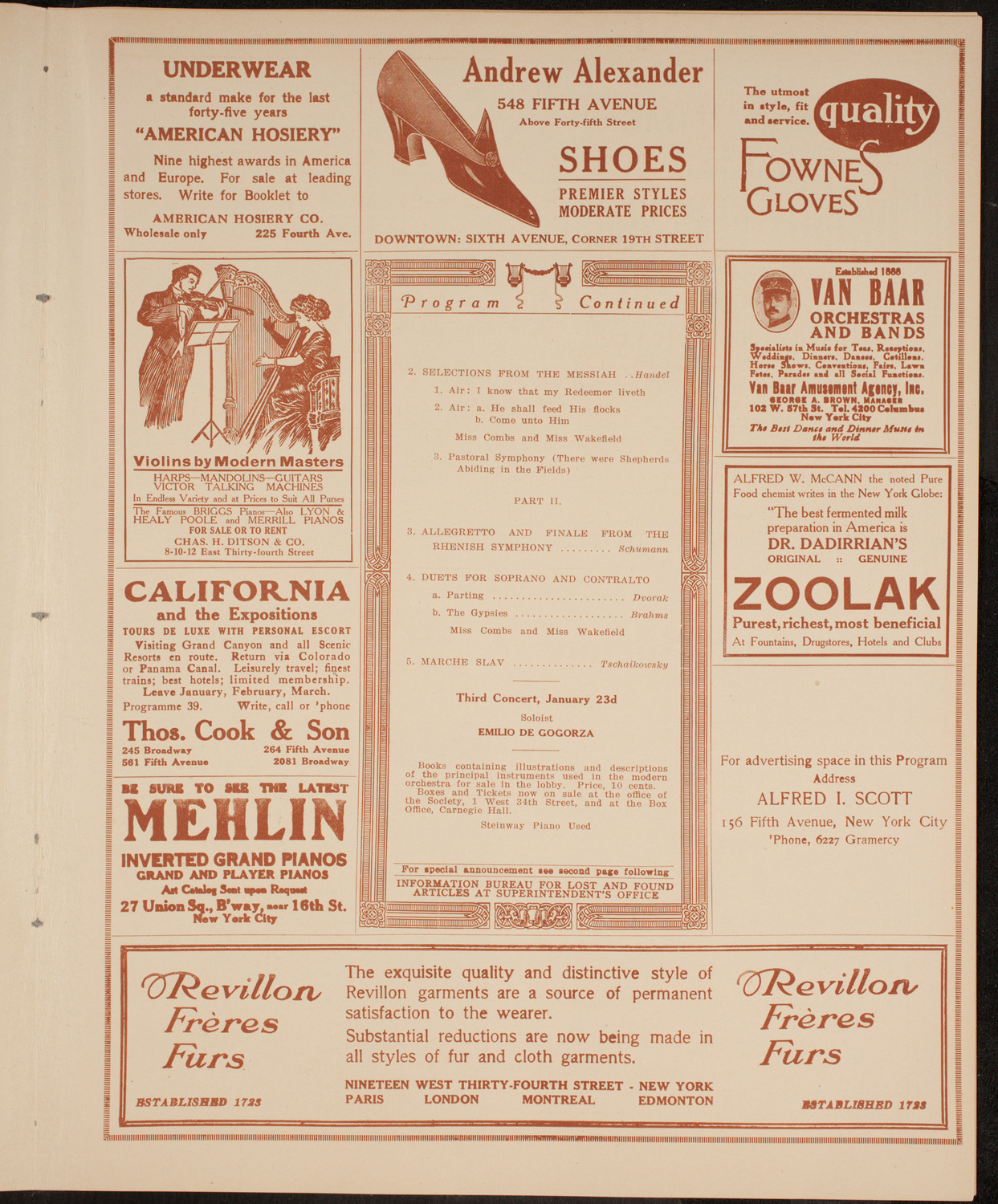Symphony Concert for Young People, December 19, 1914, program page 7