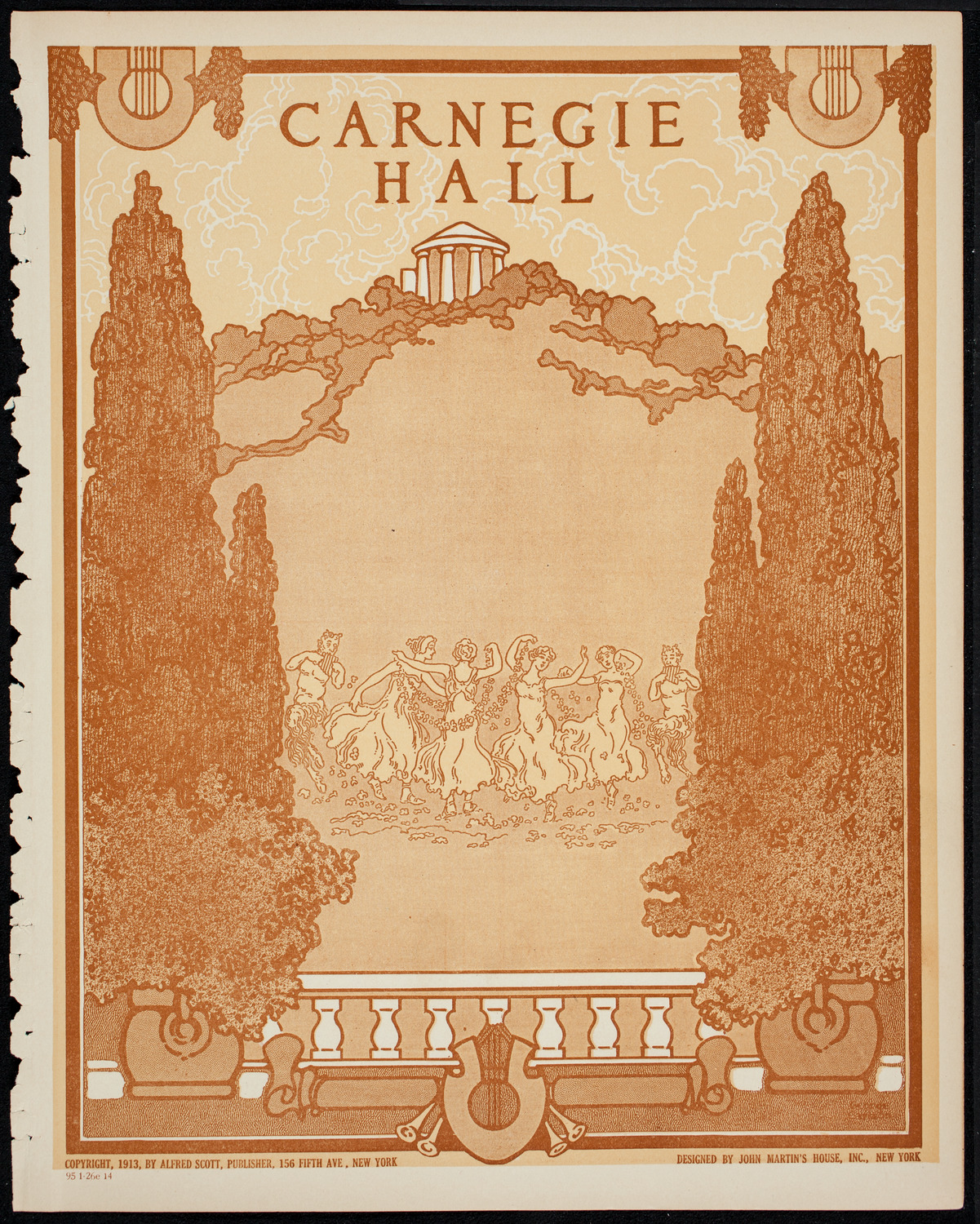 The Civic Forum, January 26, 1914, program page 1