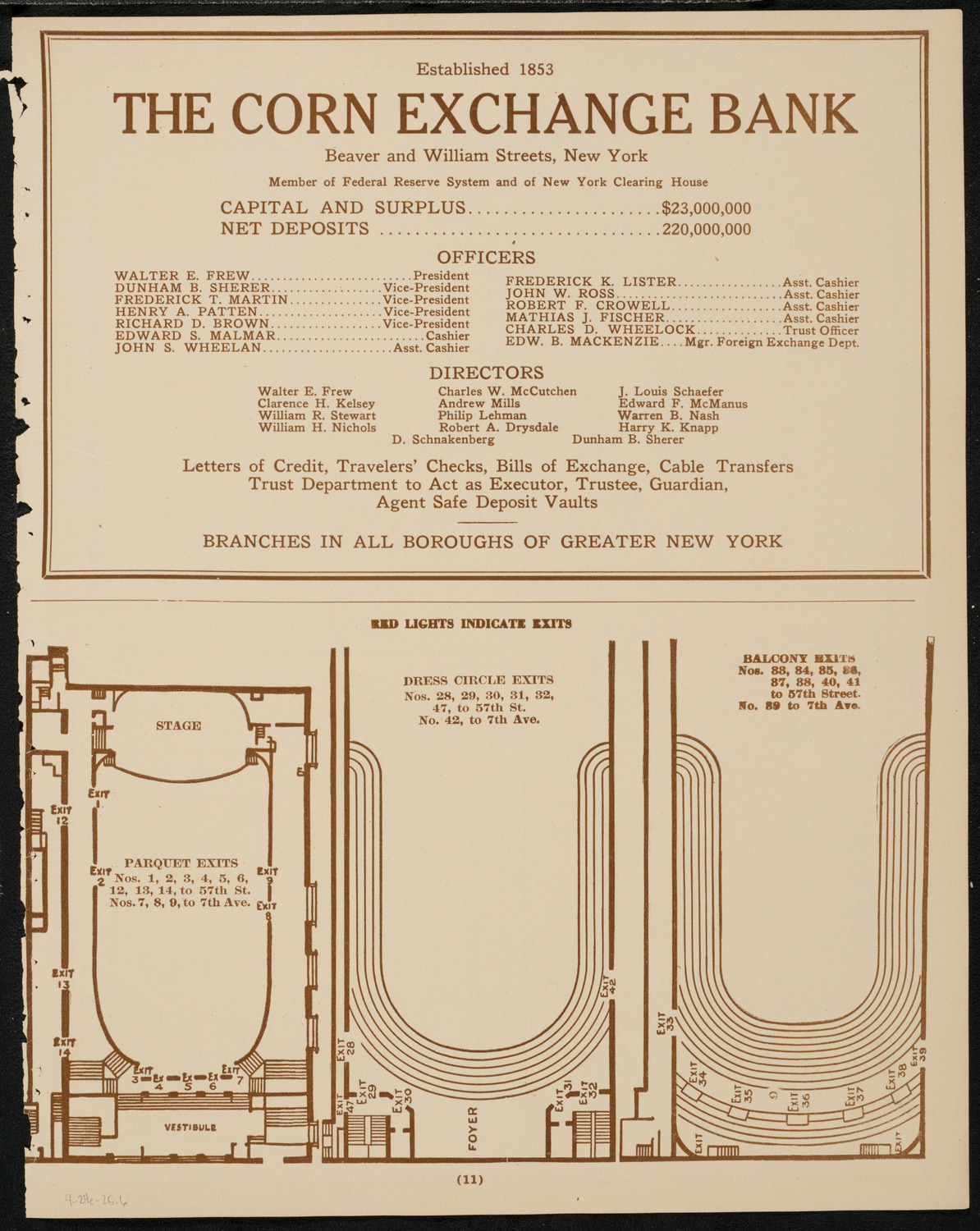 Ocean Players: The Ocean Frolic of '25, April 24, 1925, program page 11