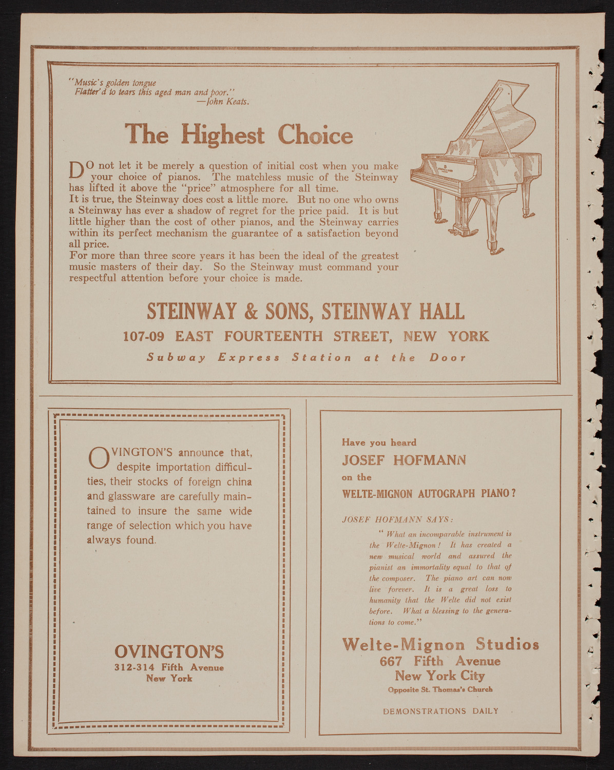 New York Banks' Glee Club, April 15, 1918, program page 4