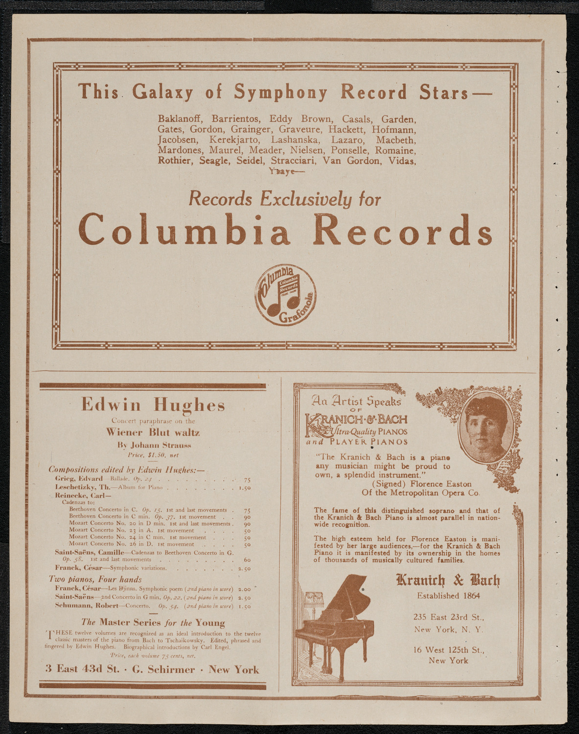 National Symphony Orchestra, February 24, 1921, program page 6