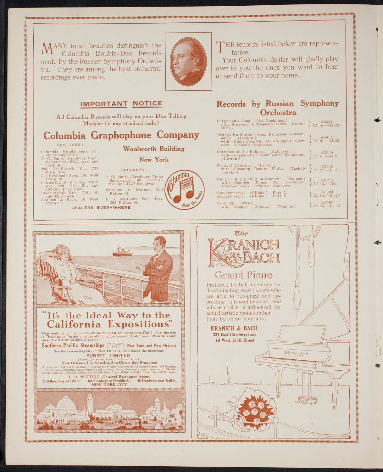 Boston Symphony Orchestra, March 20, 1915, program page 6