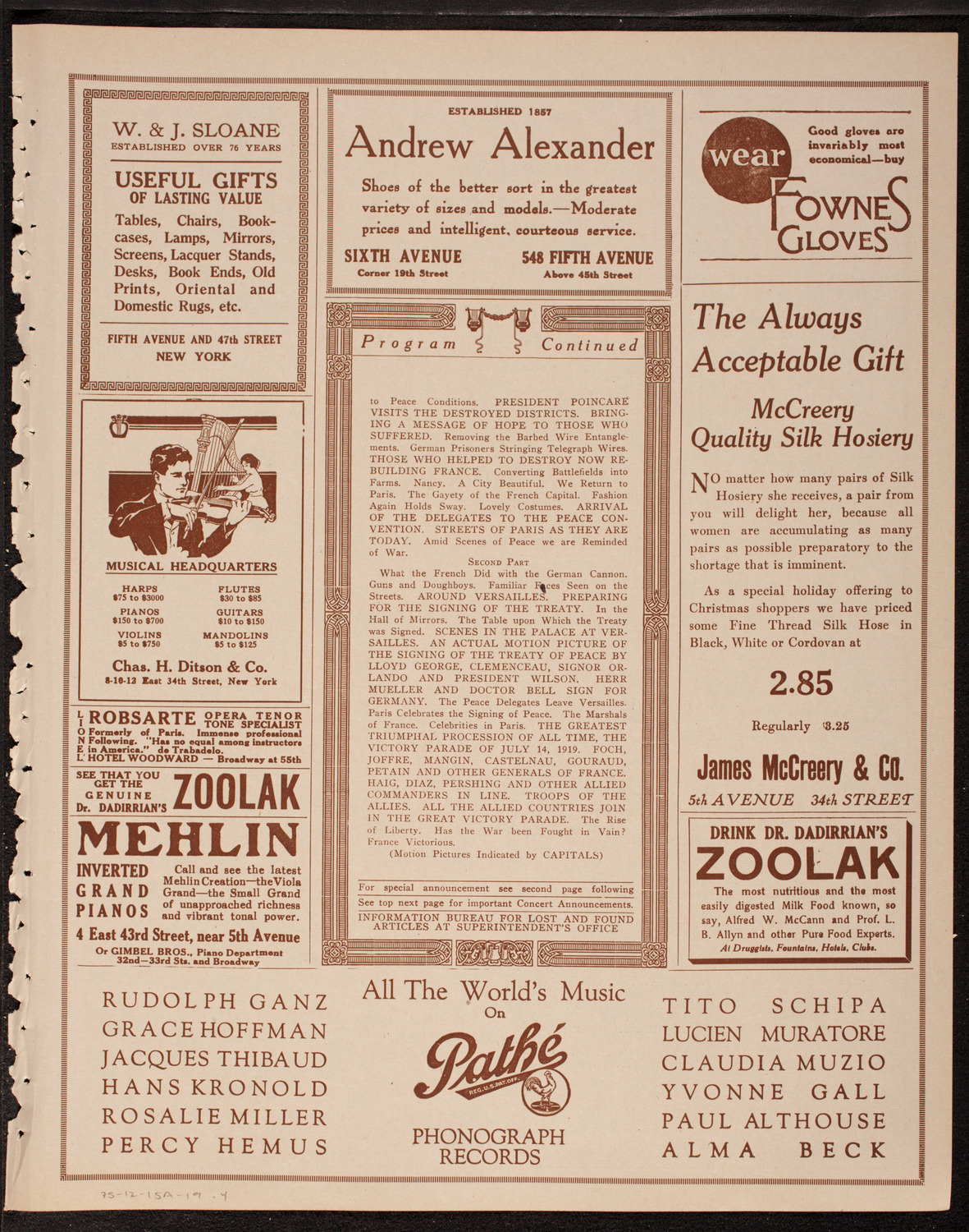 Newman Traveltalks: France Victorious, December 15, 1919, program page 7