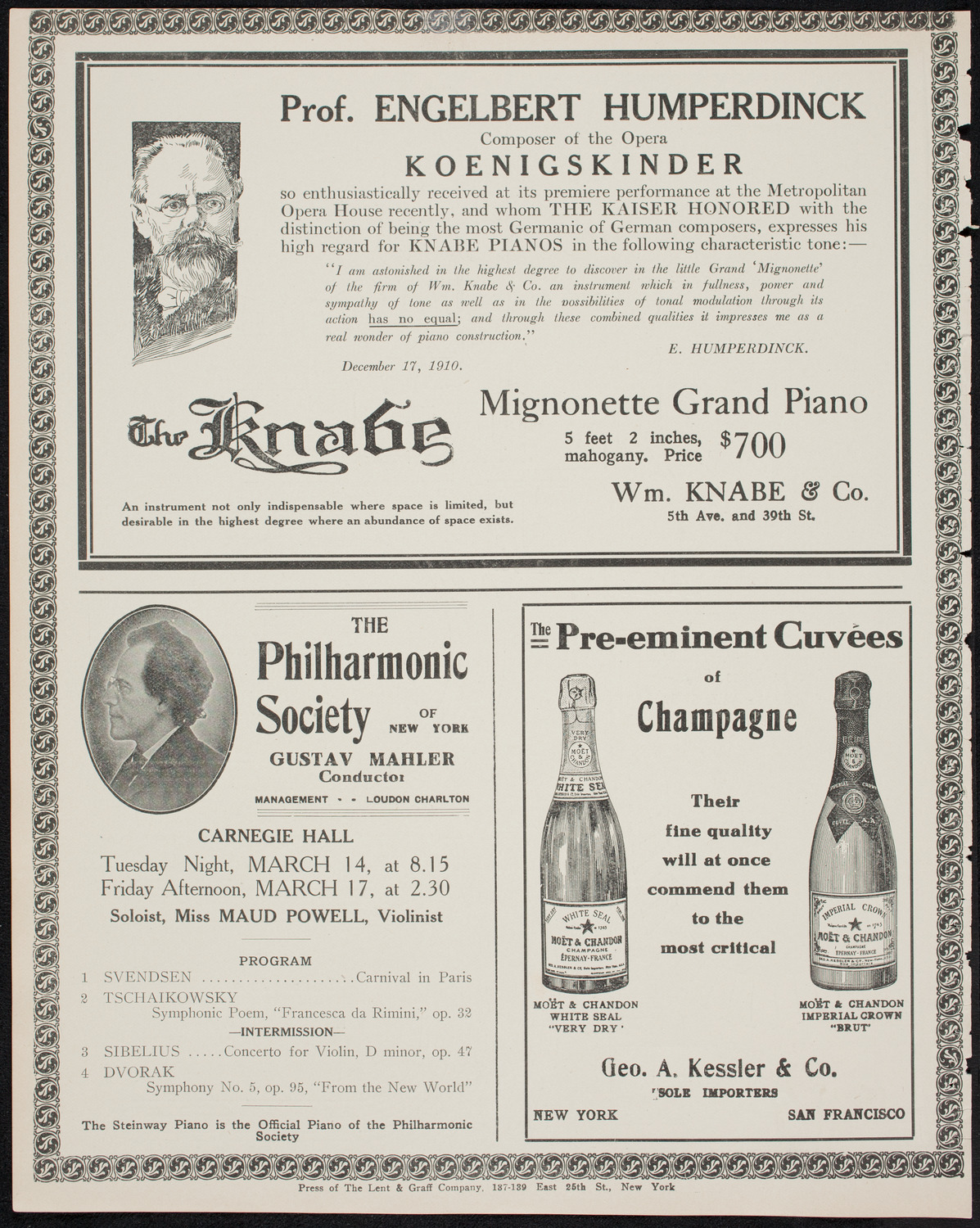 Farnsworth's Travel Talks, March 12, 1911, program page 12