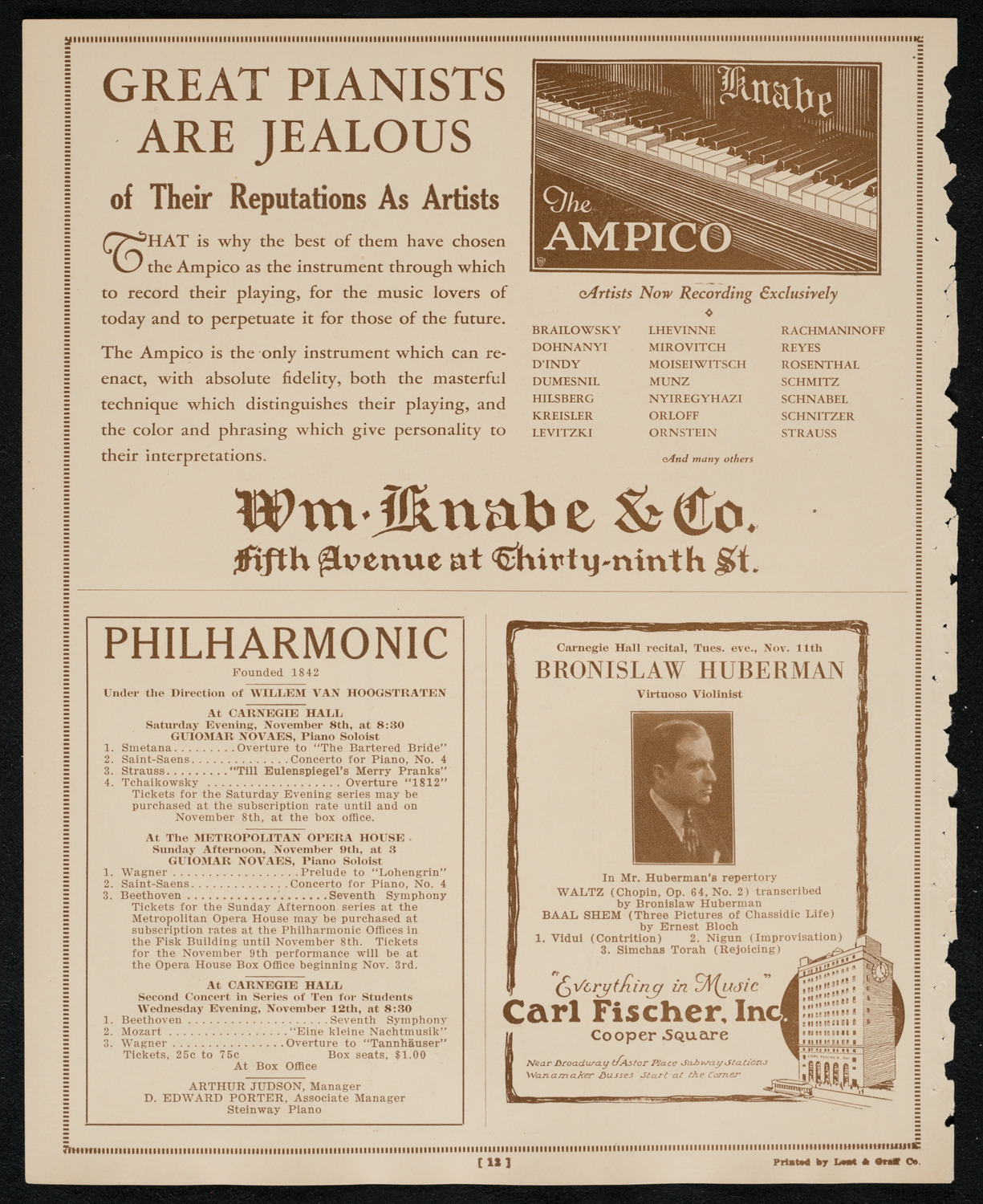 Symphony Concert for Young People, November 8, 1924, program page 12