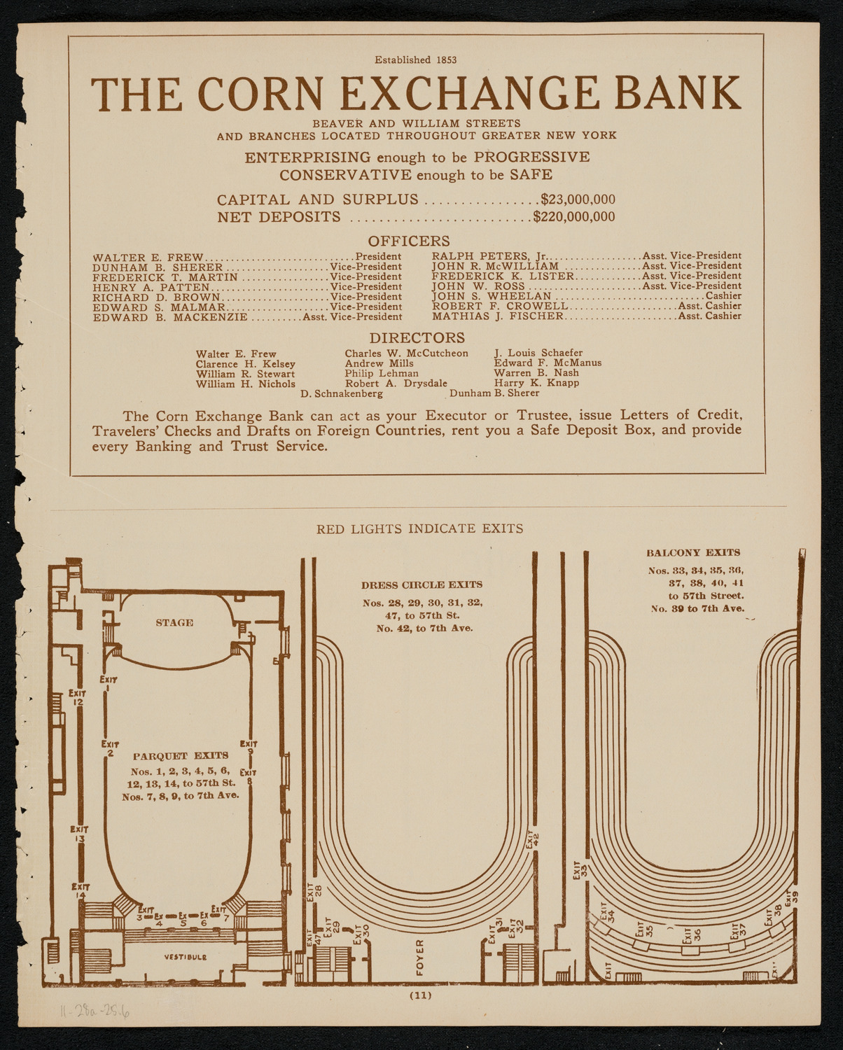 Boston Symphony Orchestra, November 28, 1925, program page 11