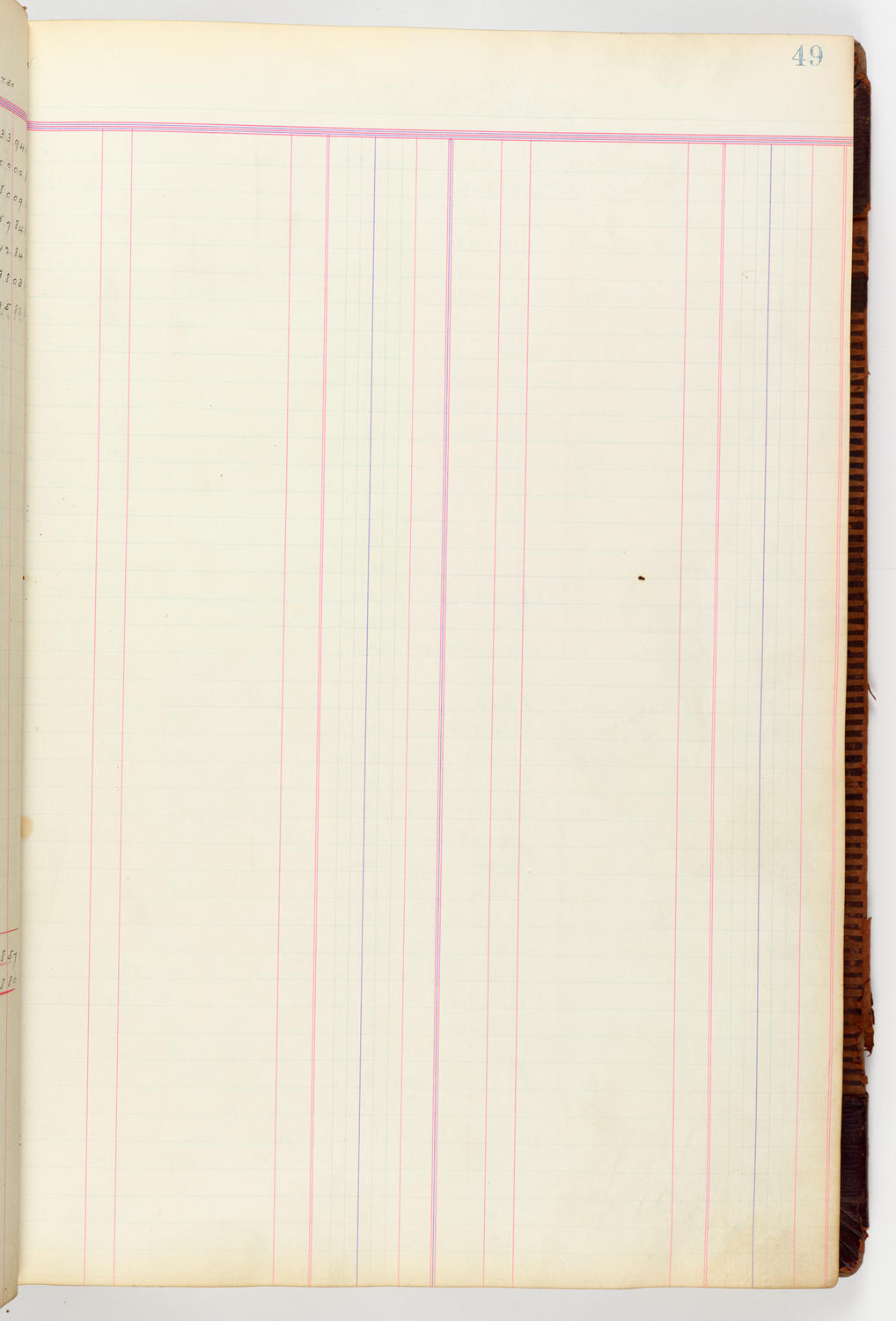 Music Hall Accounting Ledger, volume 3, page 49