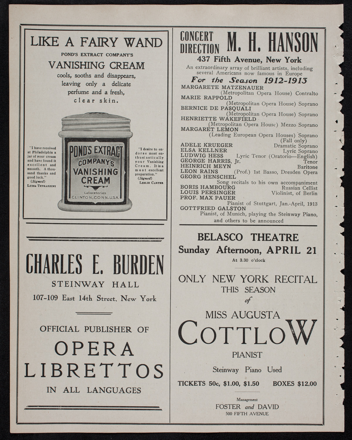 MacDowell Chorus, April 17, 1912, program page 8