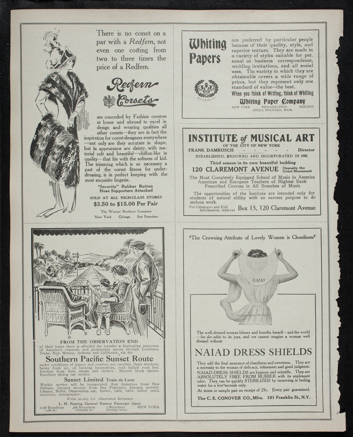 New York Philharmonic, November 17, 1912, program page 2