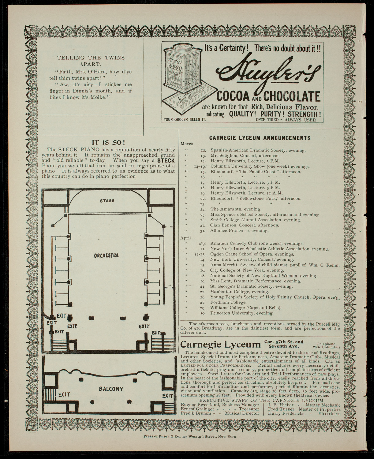 Municipal Art Society of New York, March 12, 1904, program page 4