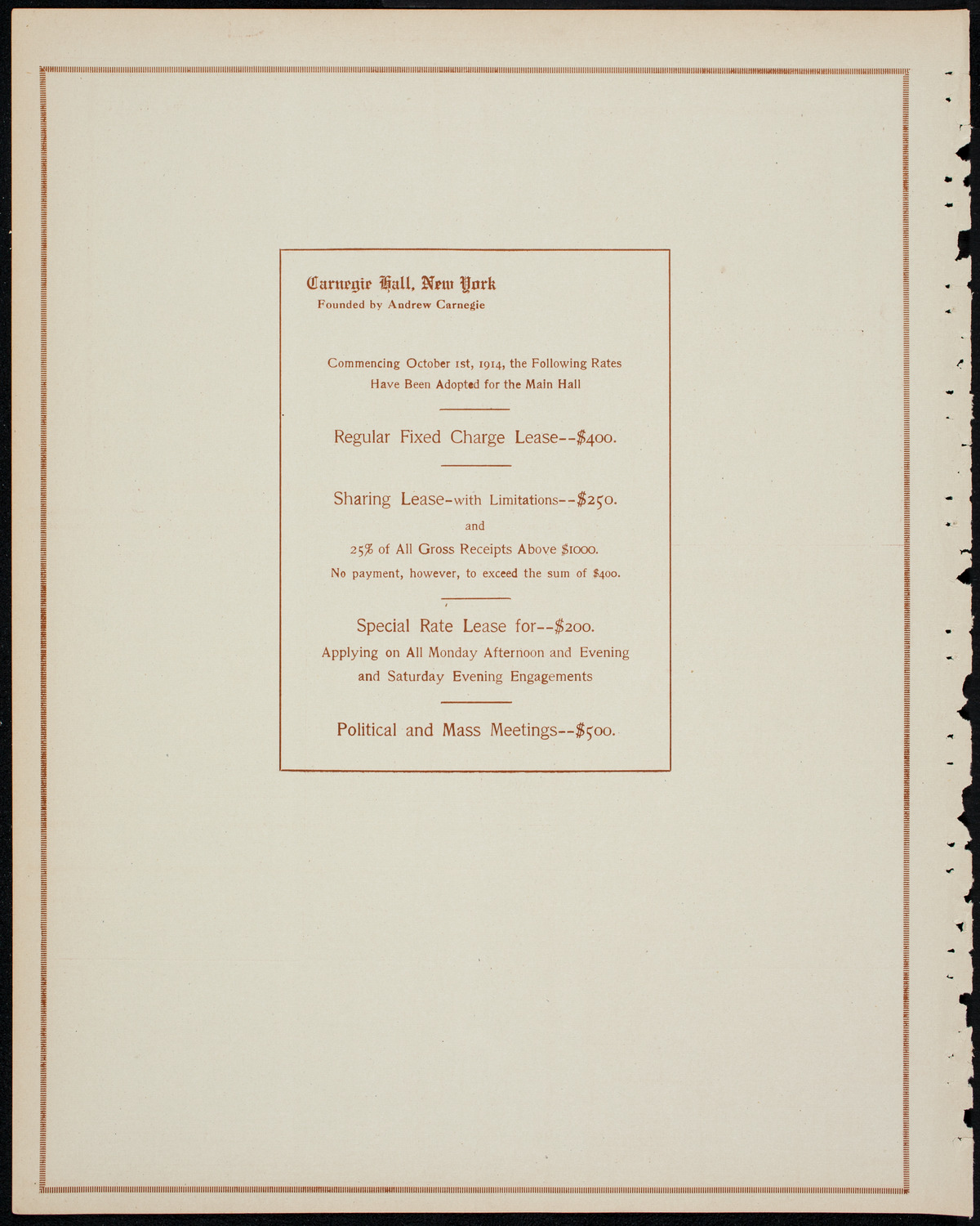 Columbia University Chorus, April 15, 1914, program page 10