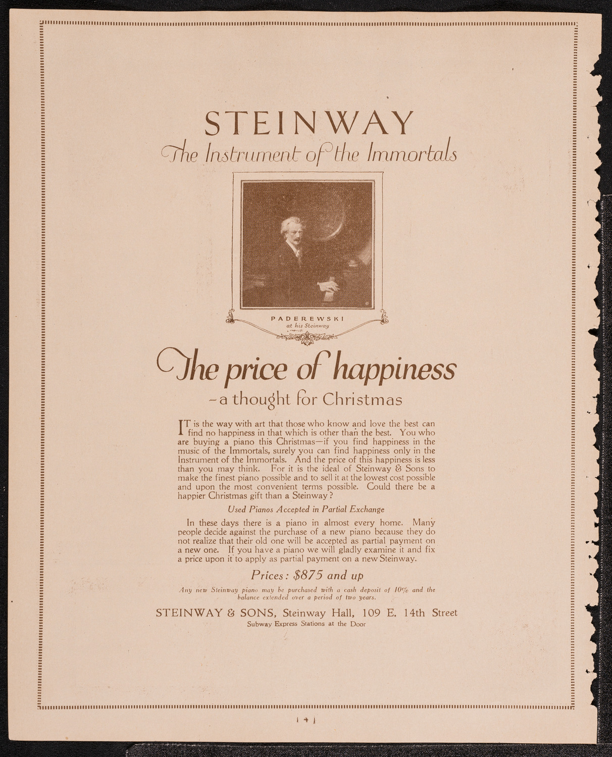 Harvard University Orchestra, December 26, 1921, program page 4