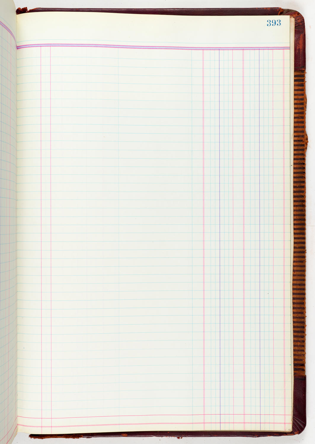 Music Hall Accounting Ledger, volume 5, page 393