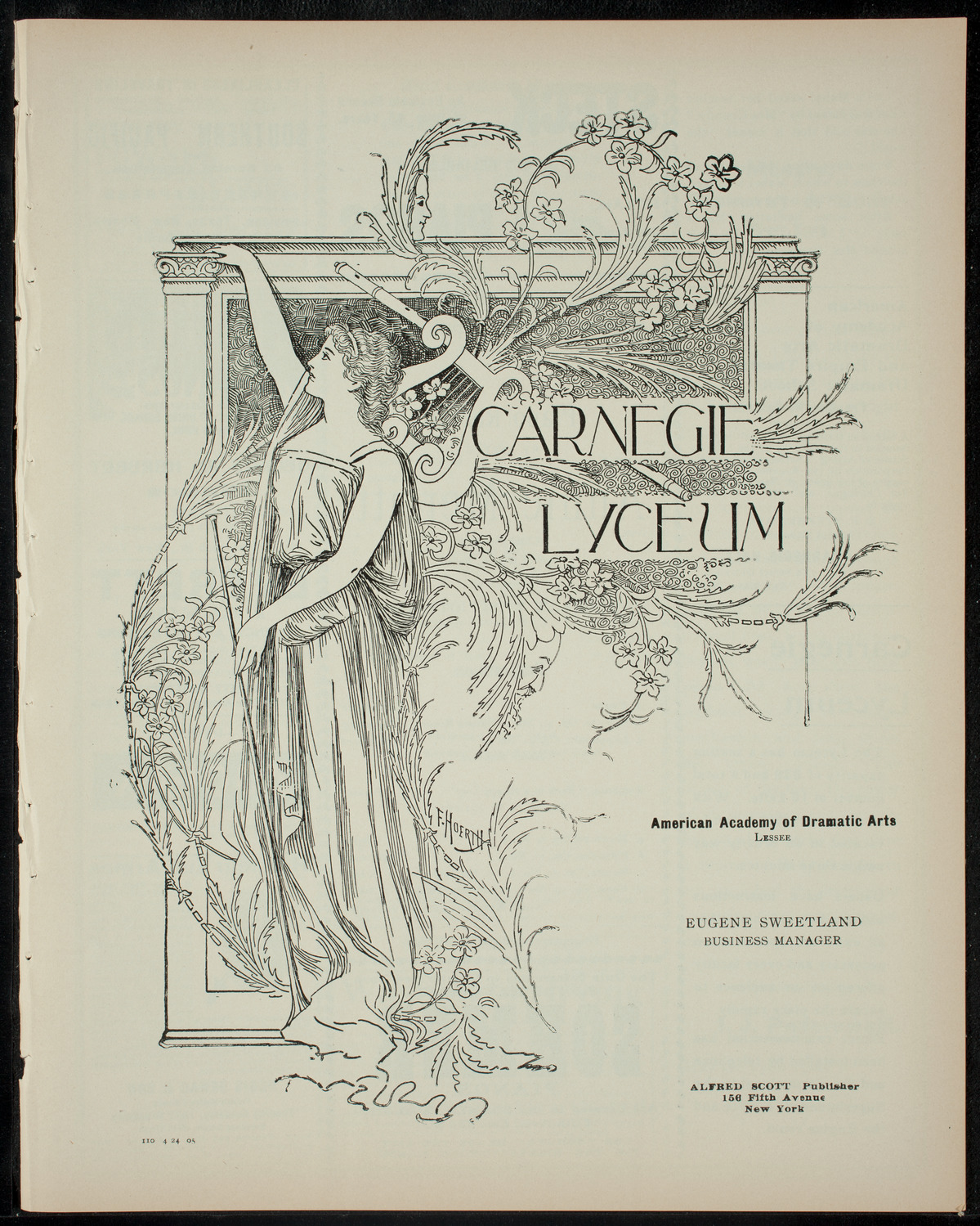 Annie Merritt, April 24, 1905, program page 1