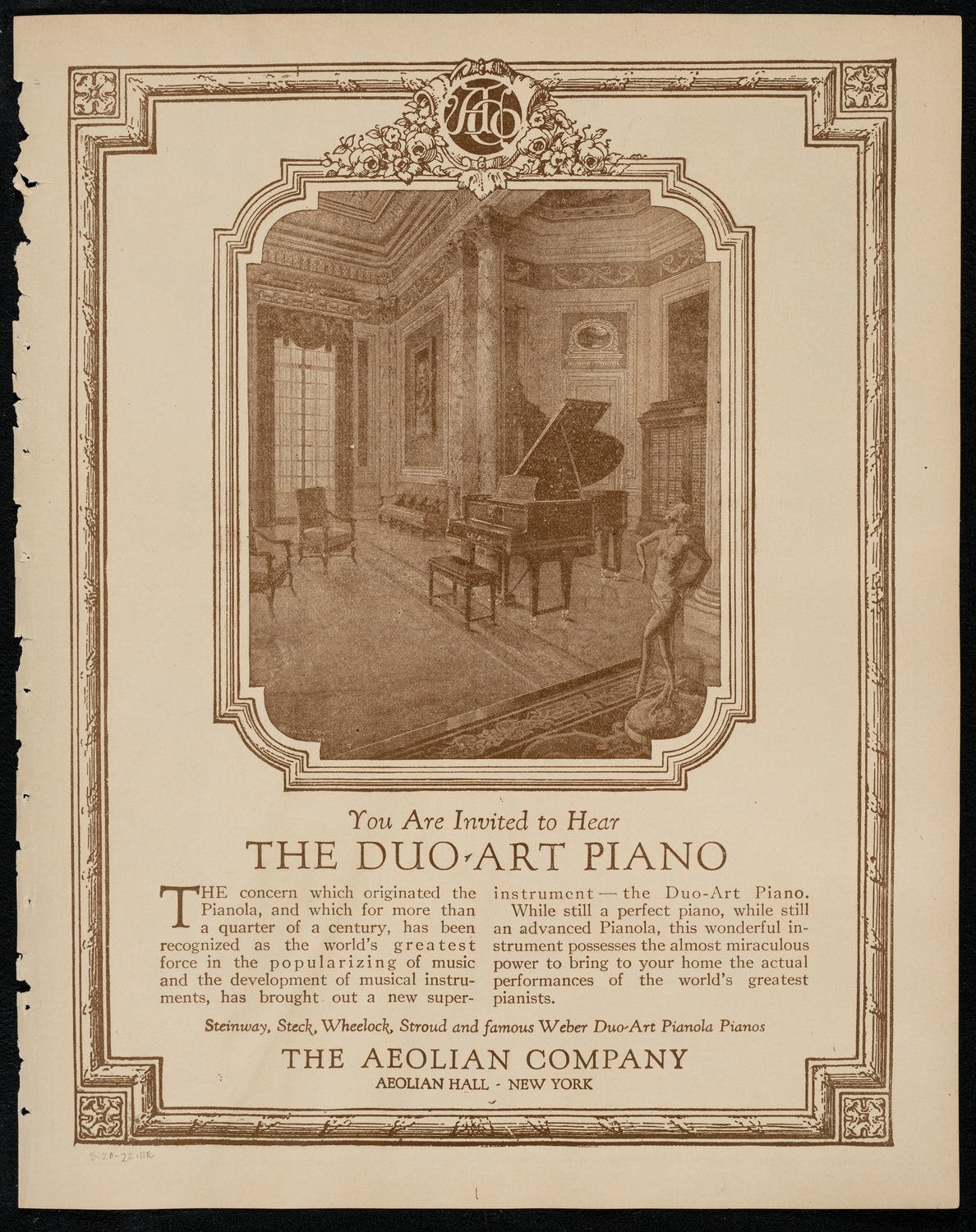 Kriens Symphony Club, May 20, 1922, program page 11