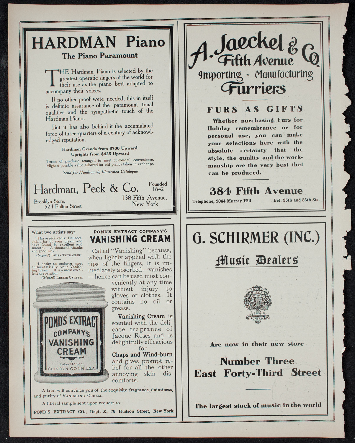 Fannie Bloomfield Zeisler, Piano, January 7, 1911, program page 8