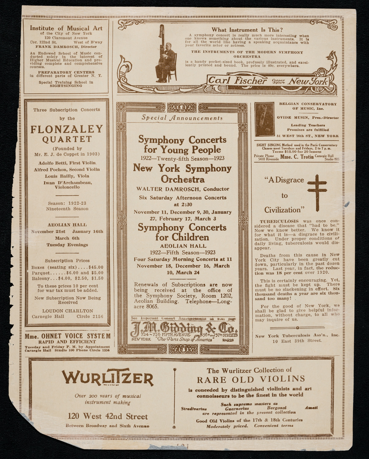 Rudolph Bochco, Violin, October 2, 1920, program page 9