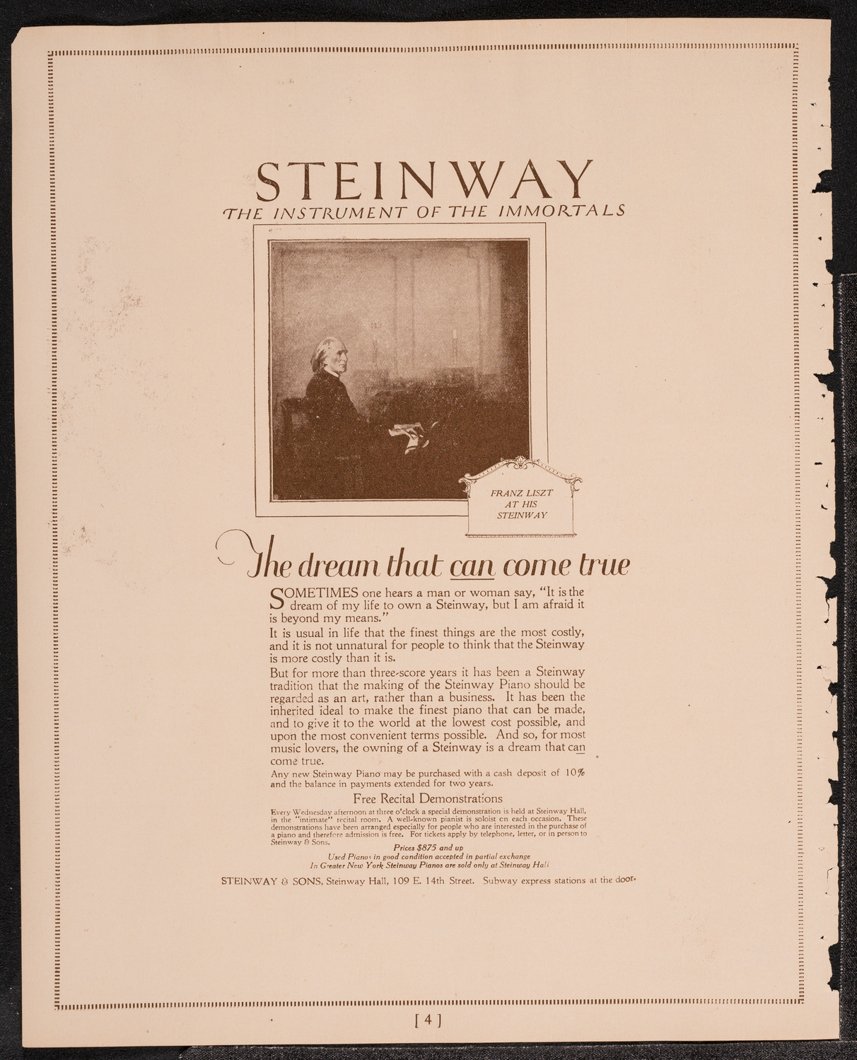 Madeleine MacGuigan, Violin, November 7, 1921, program page 4