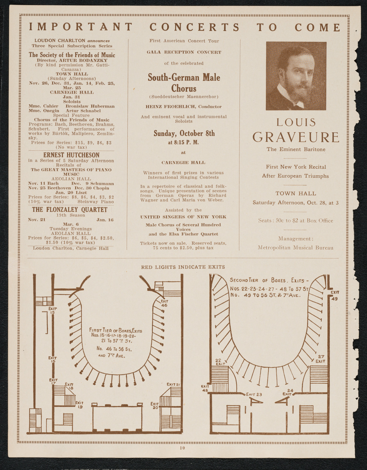 Isadora Duncan, Dancer, with Orchestra, October 7, 1922, program page 10