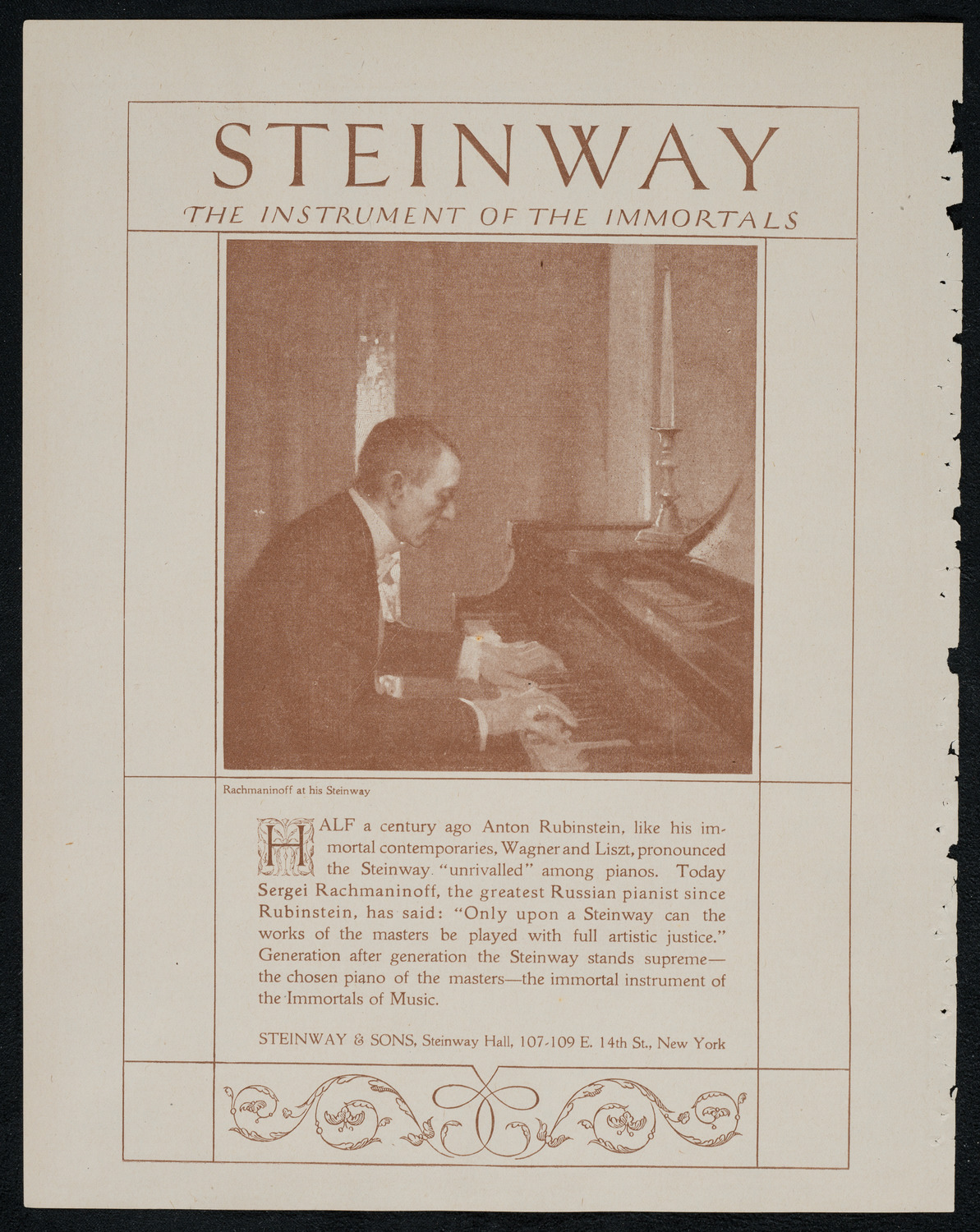 New York Philharmonic, January 28, 1921, program page 4