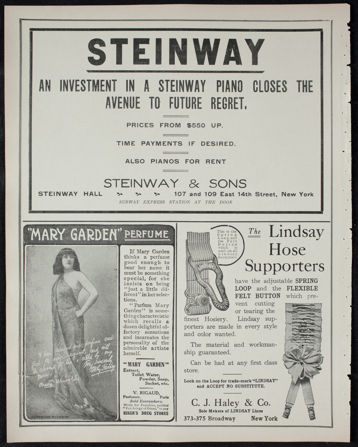New York Philharmonic, January 27, 1911, program page 4