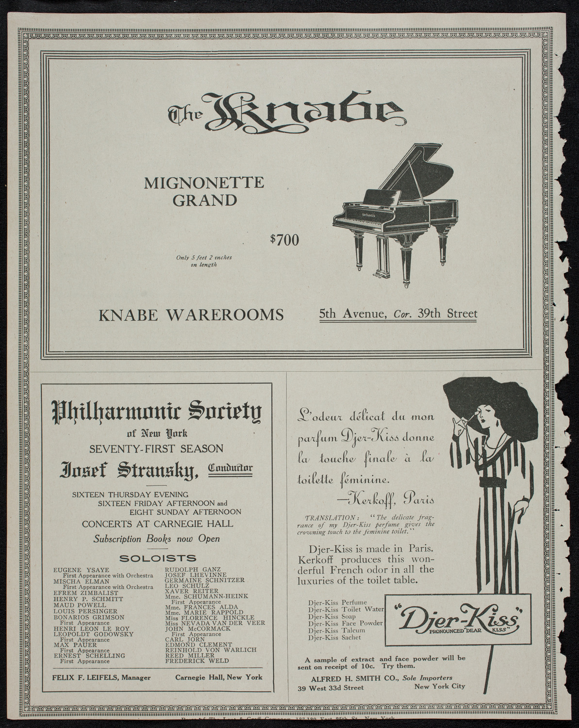 People's Symphony Concert, October 27, 1912, program page 12