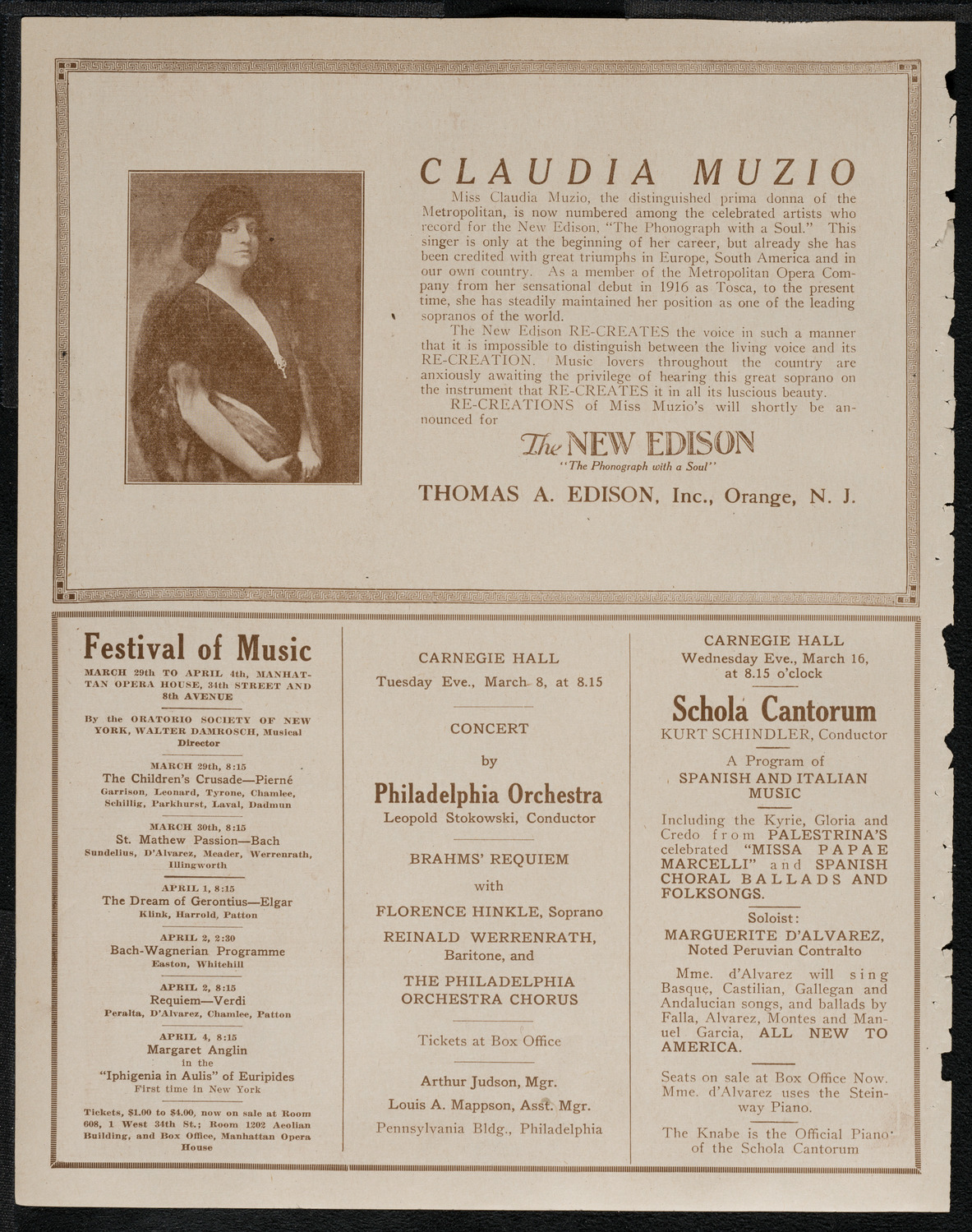 Mischa Levitzki, Piano, March 7, 1921, program page 2