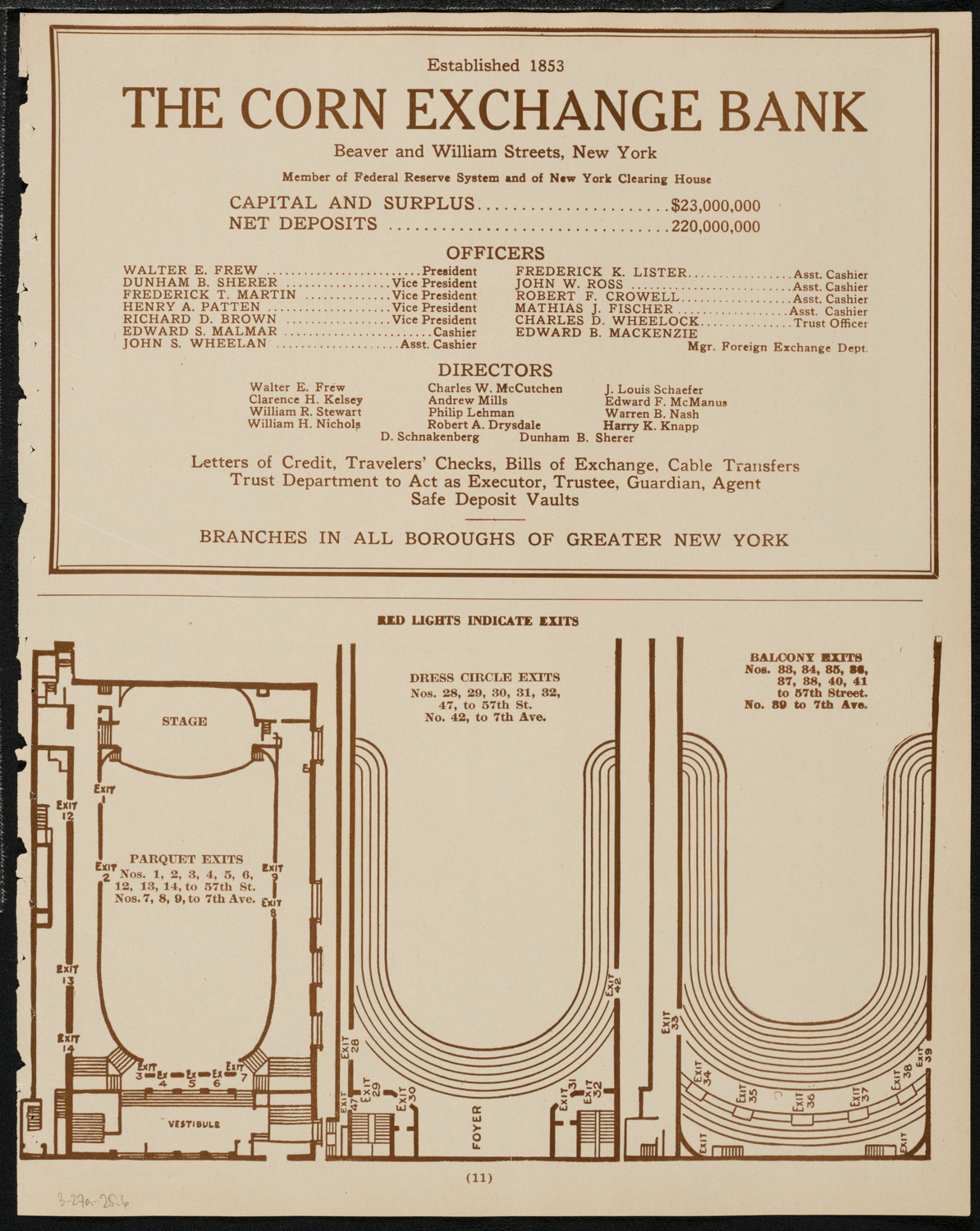 New York Philharmonic, March 27, 1925, program page 11