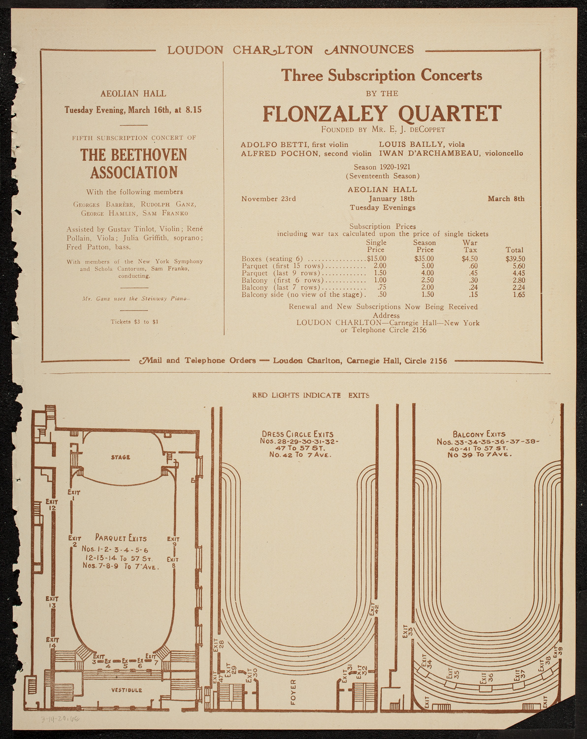 Jewish Folk-Songs Chorus, March 14, 1920, program page 11