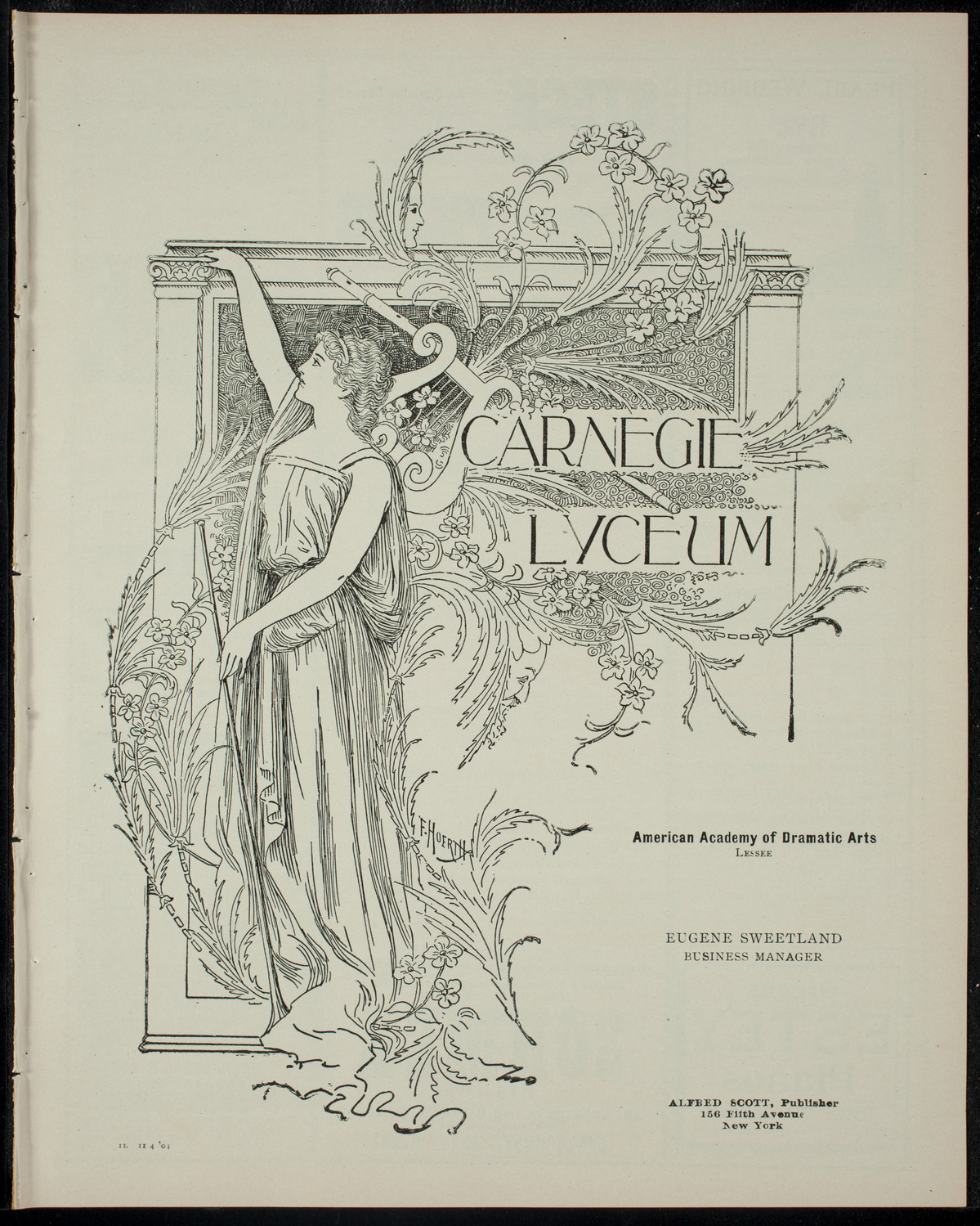 Elmendorf Lecture: Naples, Pompeii, and Vesuvius, November 4, 1904, program page 1