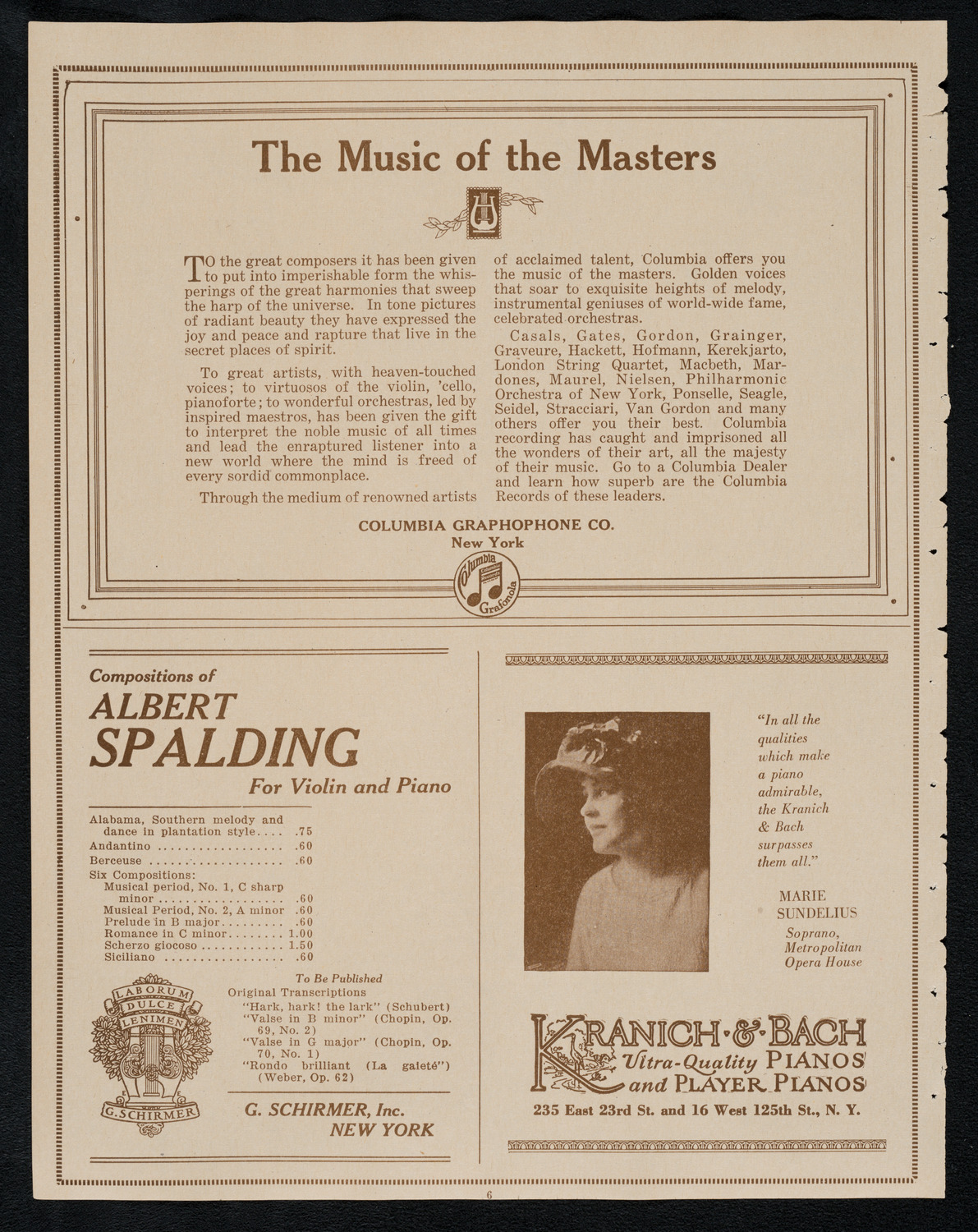 Louise Baylis Dancers, May 12, 1923, program page 6