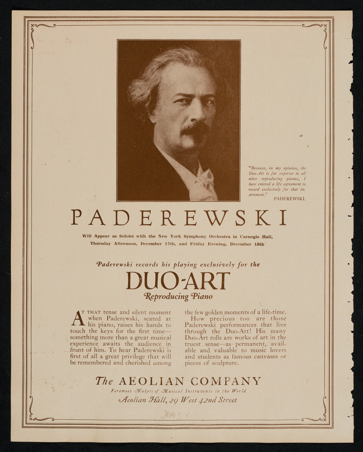 New York Philharmonic, December 17, 1925, program page 2