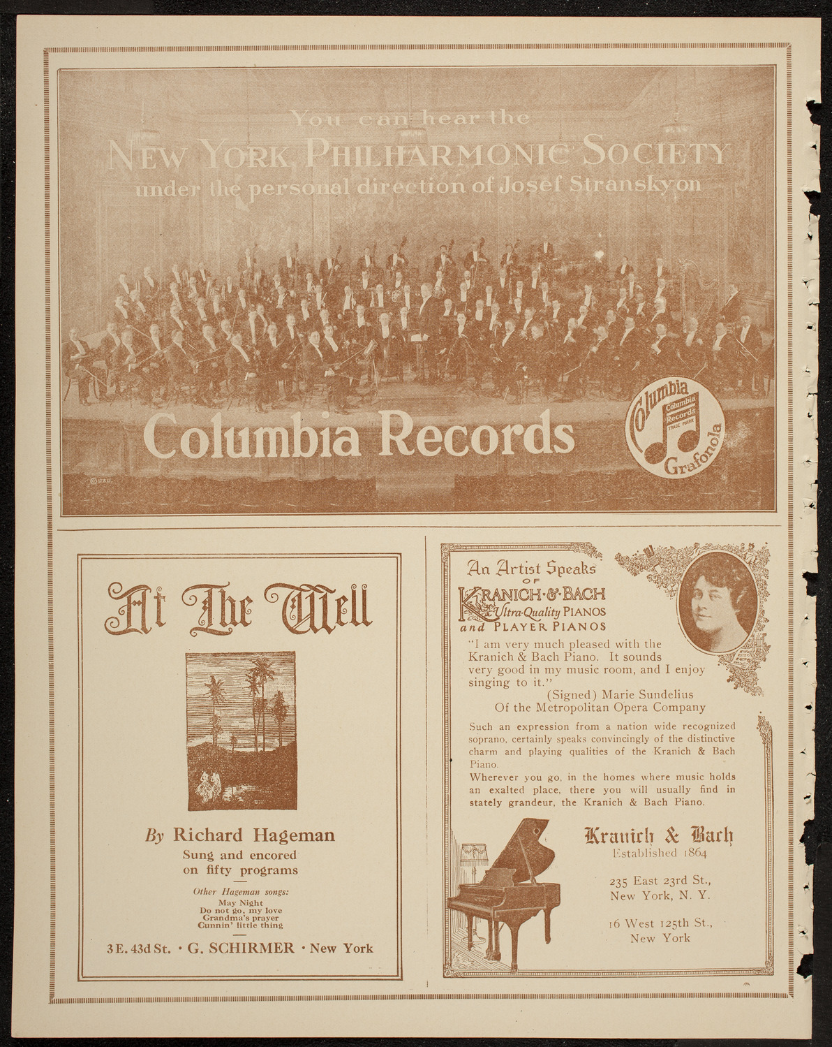 New York Philharmonic, March 11, 1920, program page 6