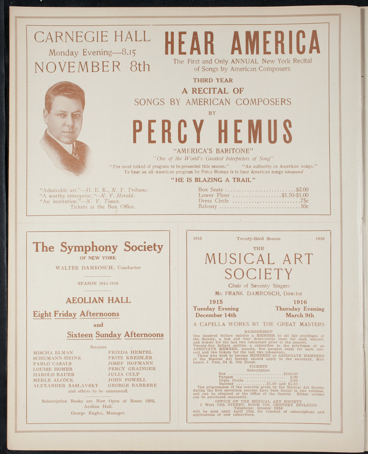 Fashion Show: "Yesterday or To-Morrow", October 9, 1915, program page 8