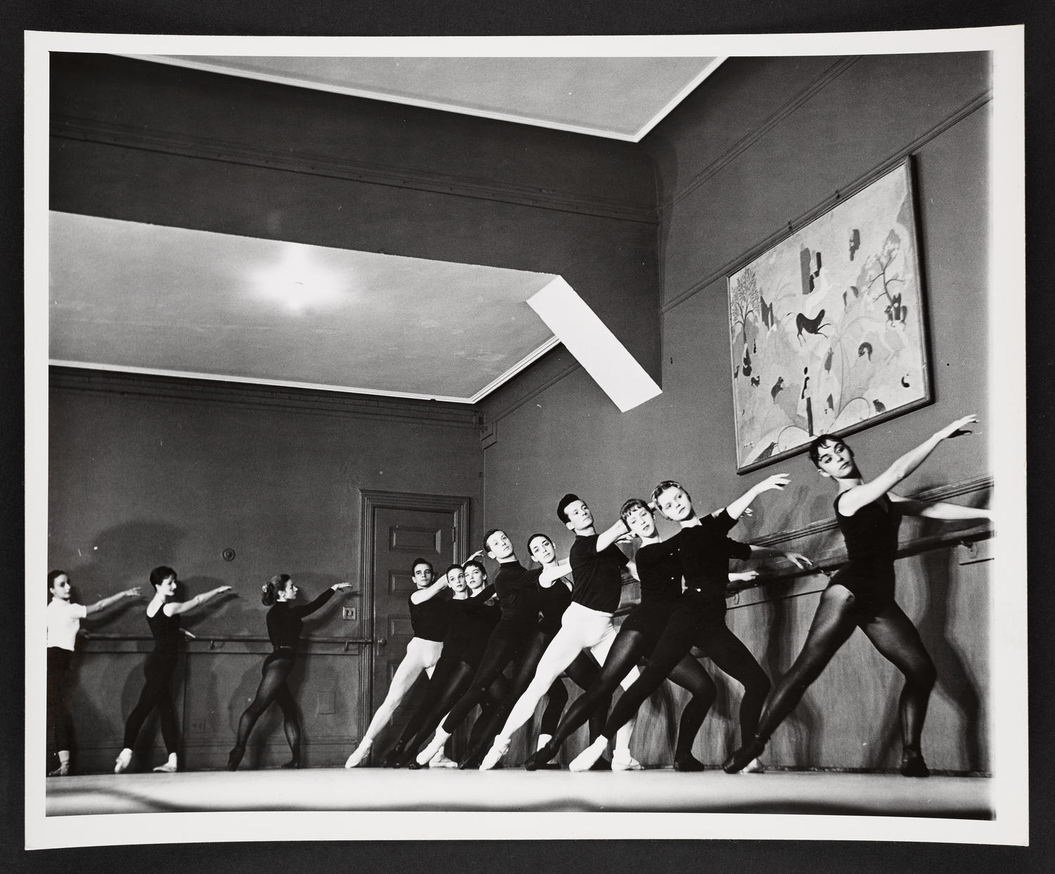 Vladimir Dokoudovsky class at Ballet Arts, Carnegie Hall Studio #61, 1957