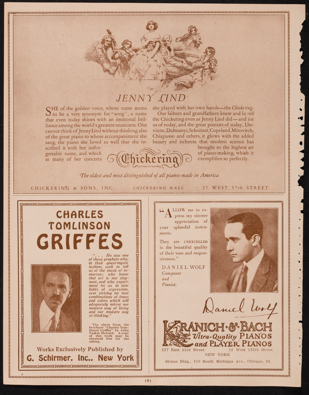 Dusolina Giannini, Soprano, February 28, 1925, program page 6