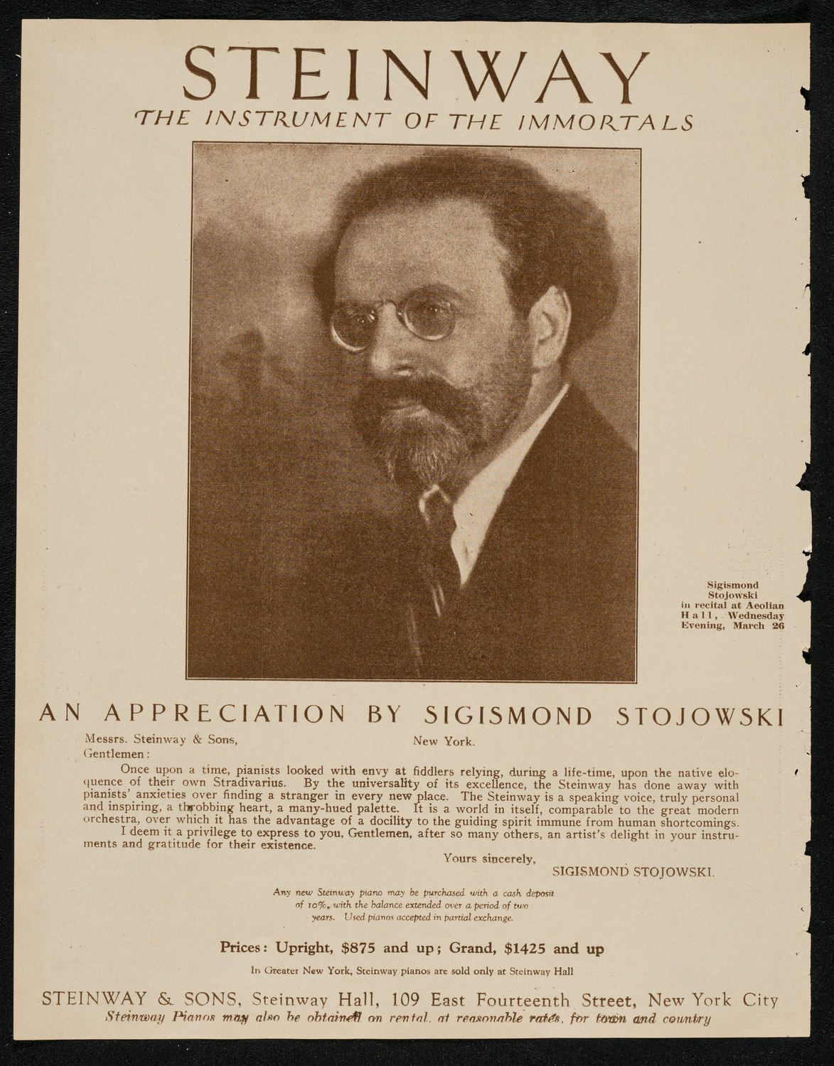 Jewish National Workers Alliance Chorus, March 15, 1924, program page 4