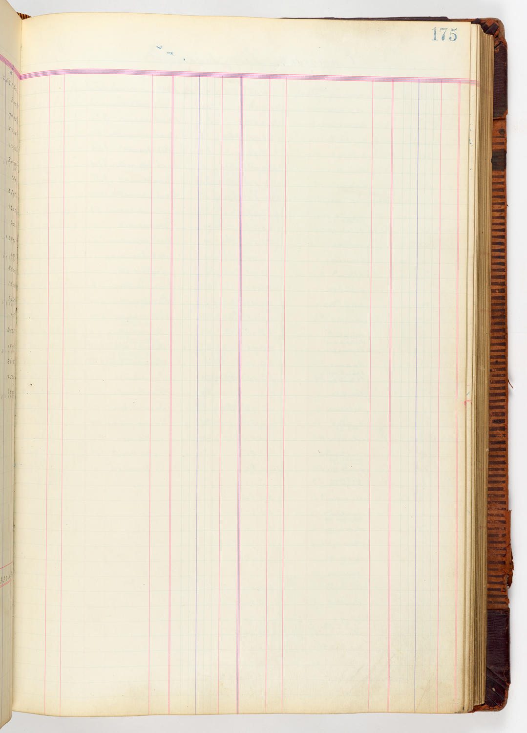 Music Hall Accounting Ledger, volume 3, page 175
