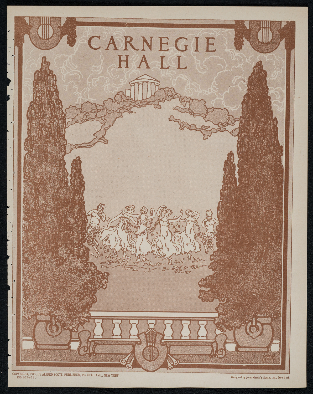 The Chalif Dancers, January 29, 1921, program page 1