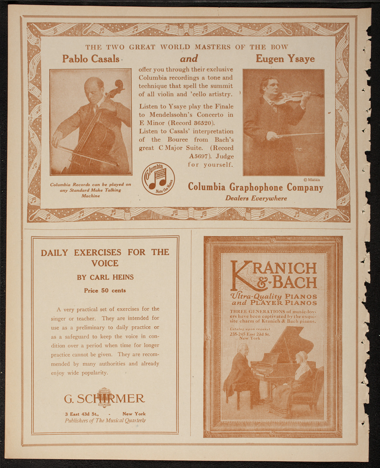 New York Philharmonic, February 10, 1917, program page 6