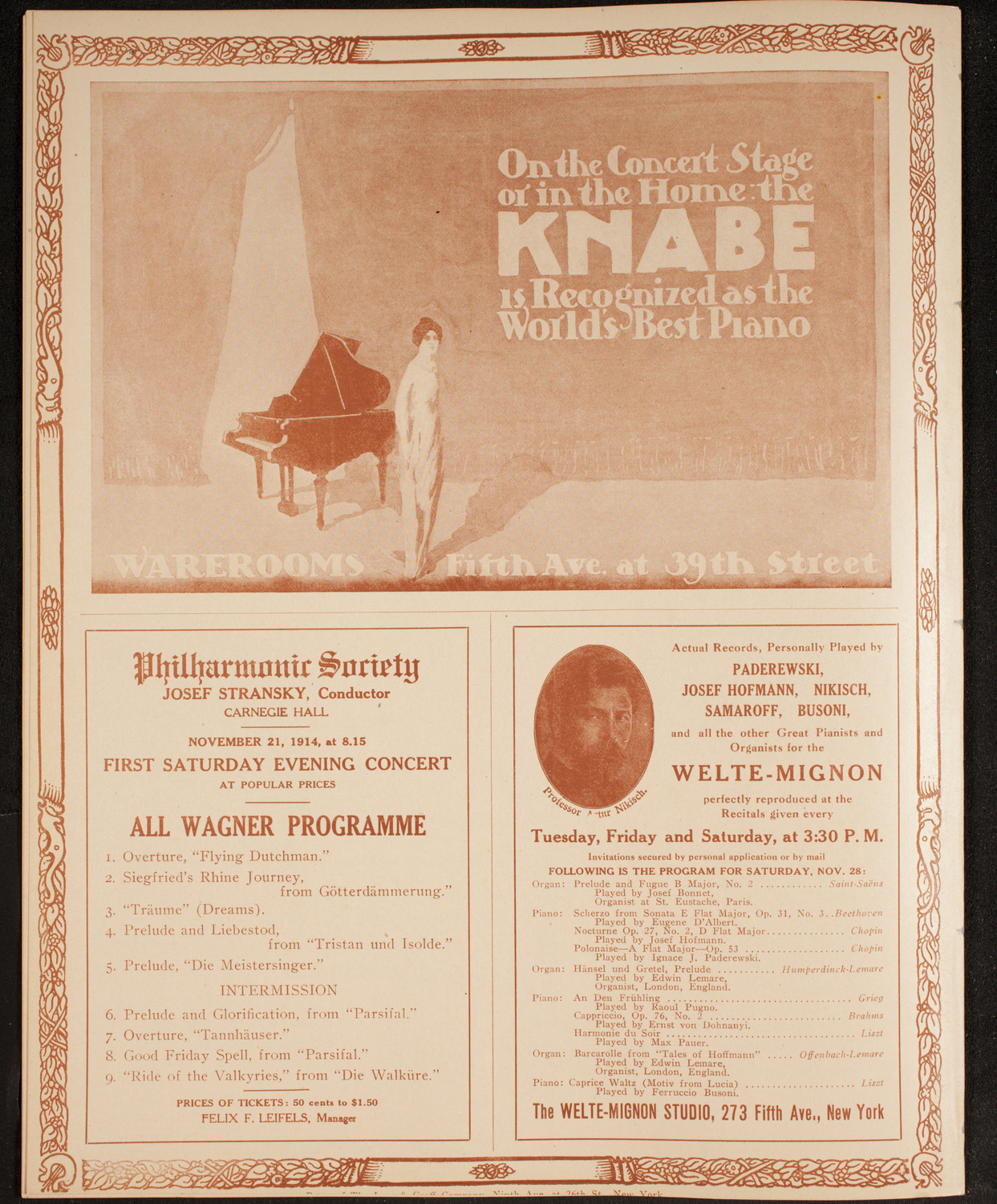 Symphony Concert for Young People, November 21, 1914, program page 12