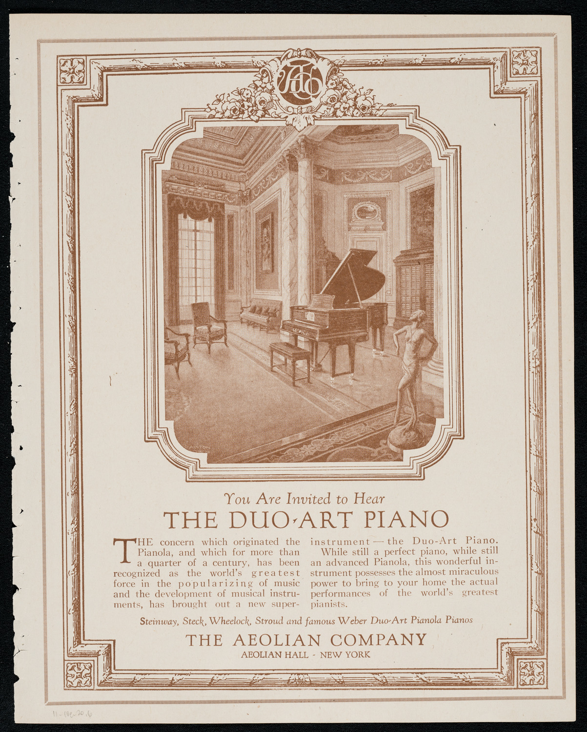 Sascha Jacobsen, Violin, November 10, 1920, program page 11