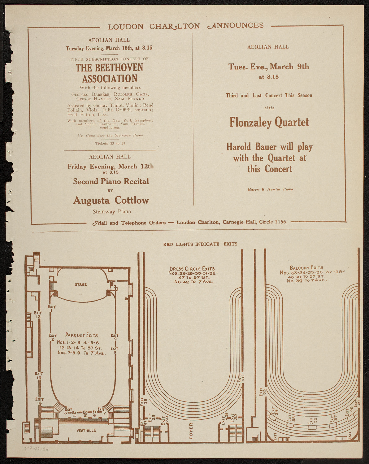 Bernard Woolff and Jean Barondess, March 7, 1920, program page 11