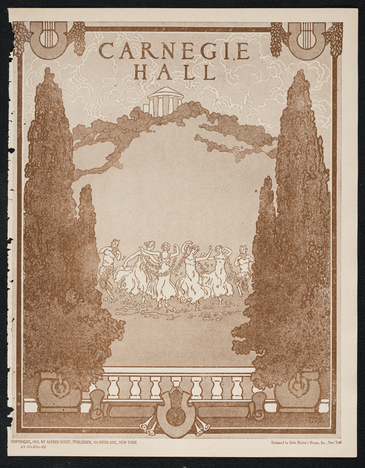 New York College of Music and American Conservatory of Music Faculty Concert with Orchestra, October 29, 1922, program page 1