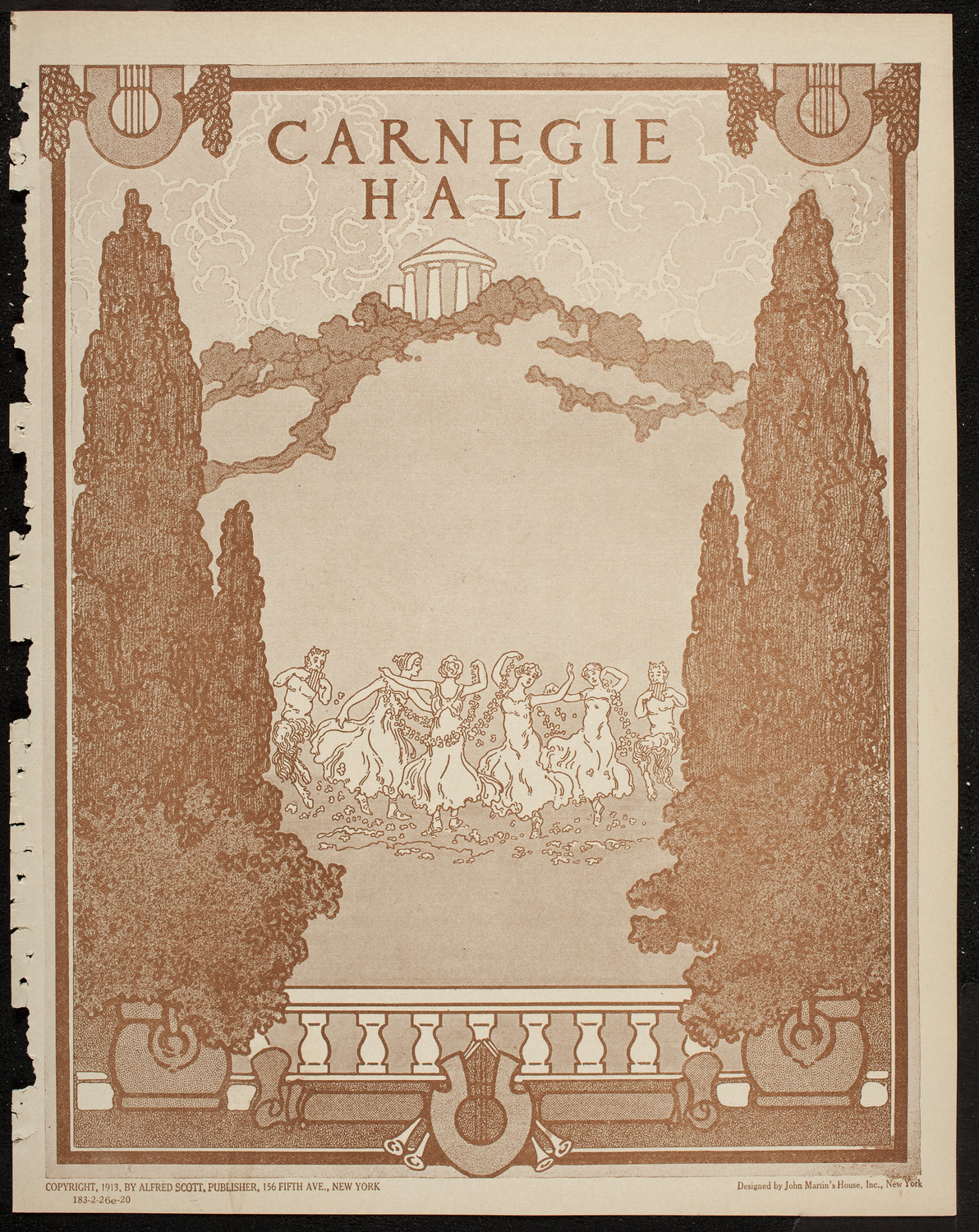 New York Philharmonic, February 26, 1920, program page 1