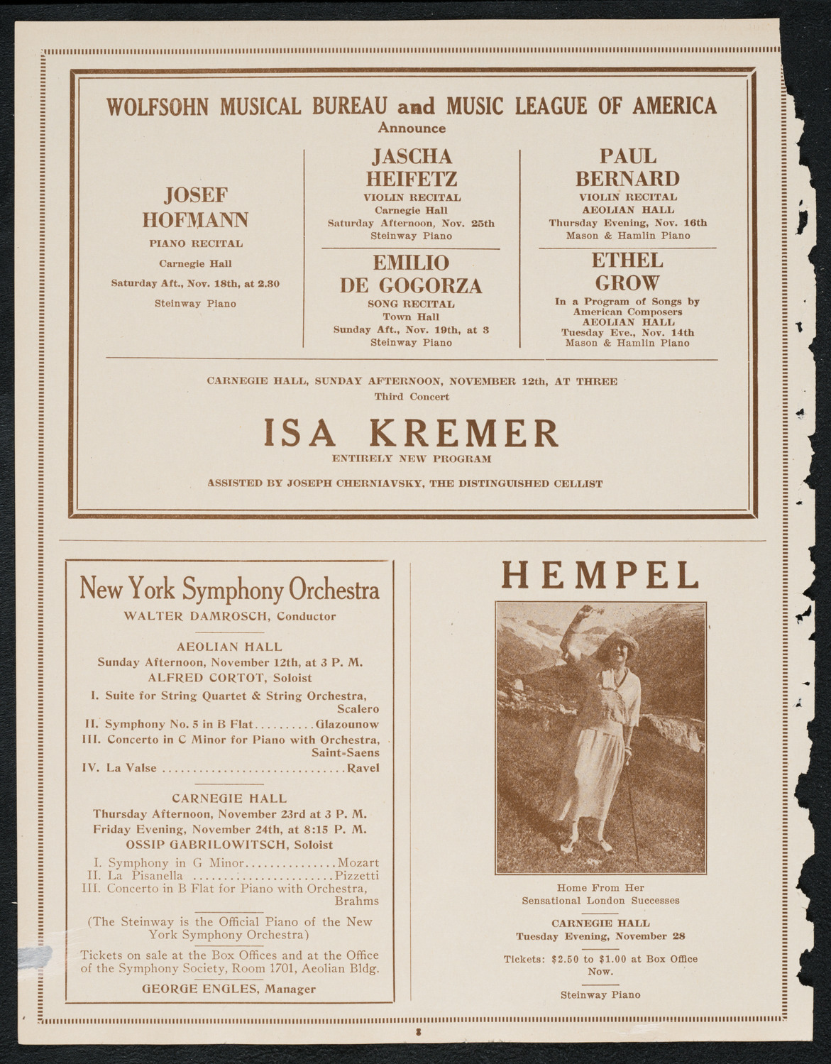 Symphony Concert for Young People, November 11, 1922, program page 8