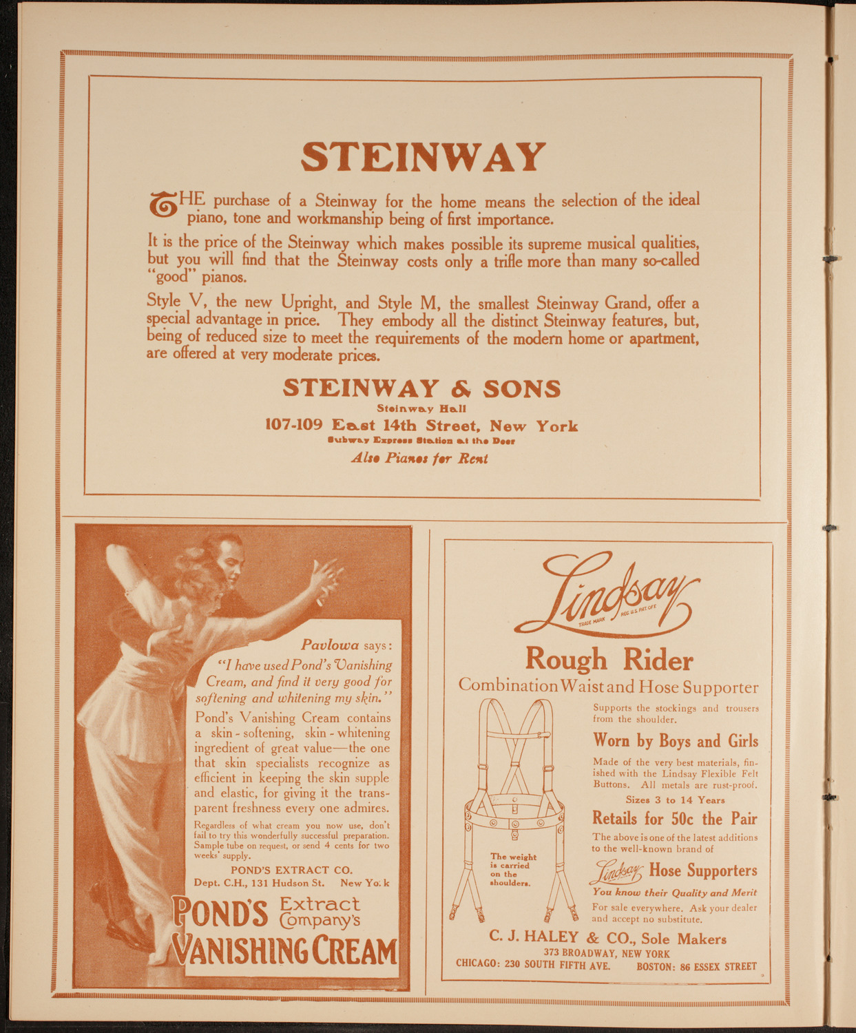 New York Philharmonic, February 21, 1915, program page 4