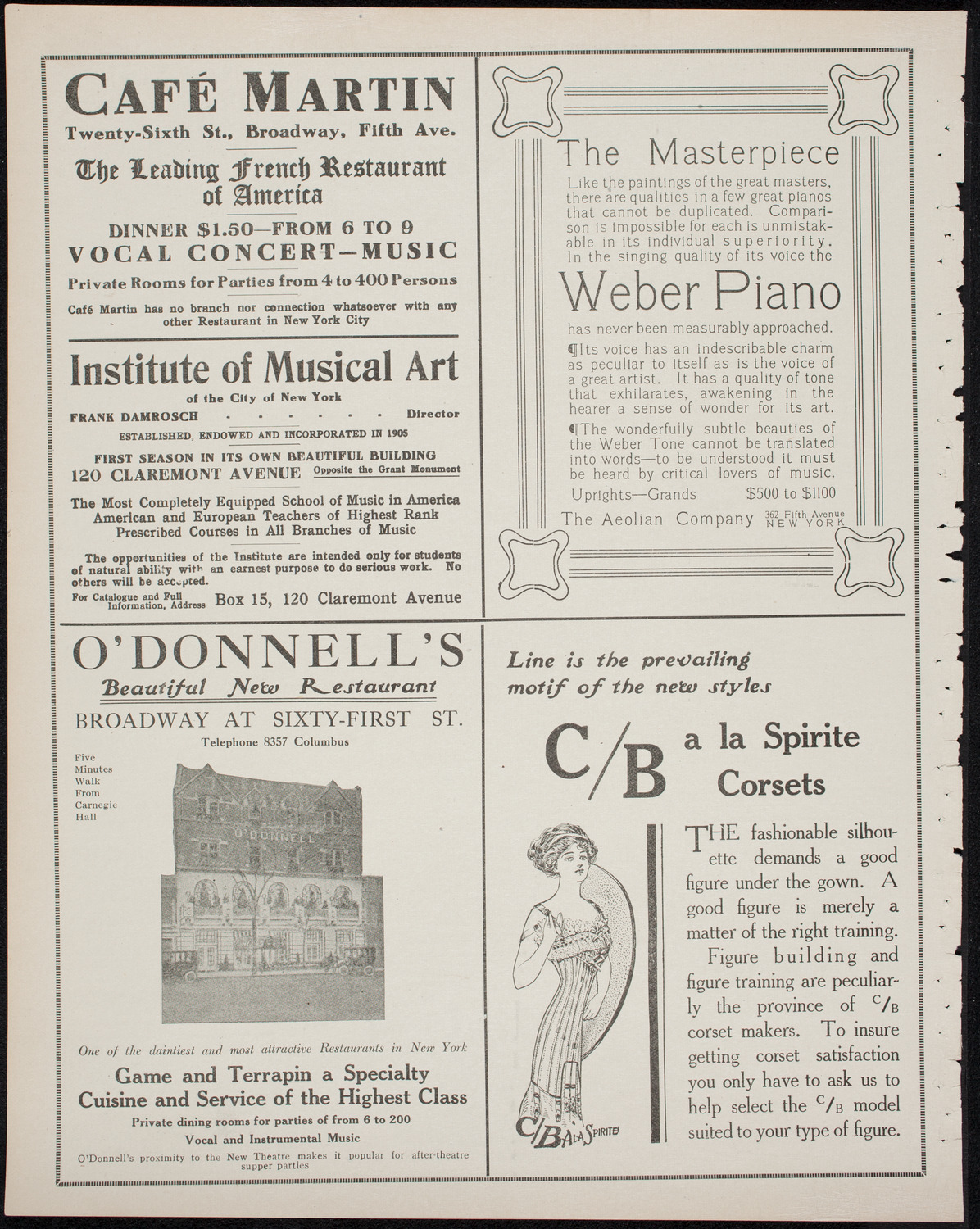 David Bispham, Baritone, May 21, 1911, program page 6